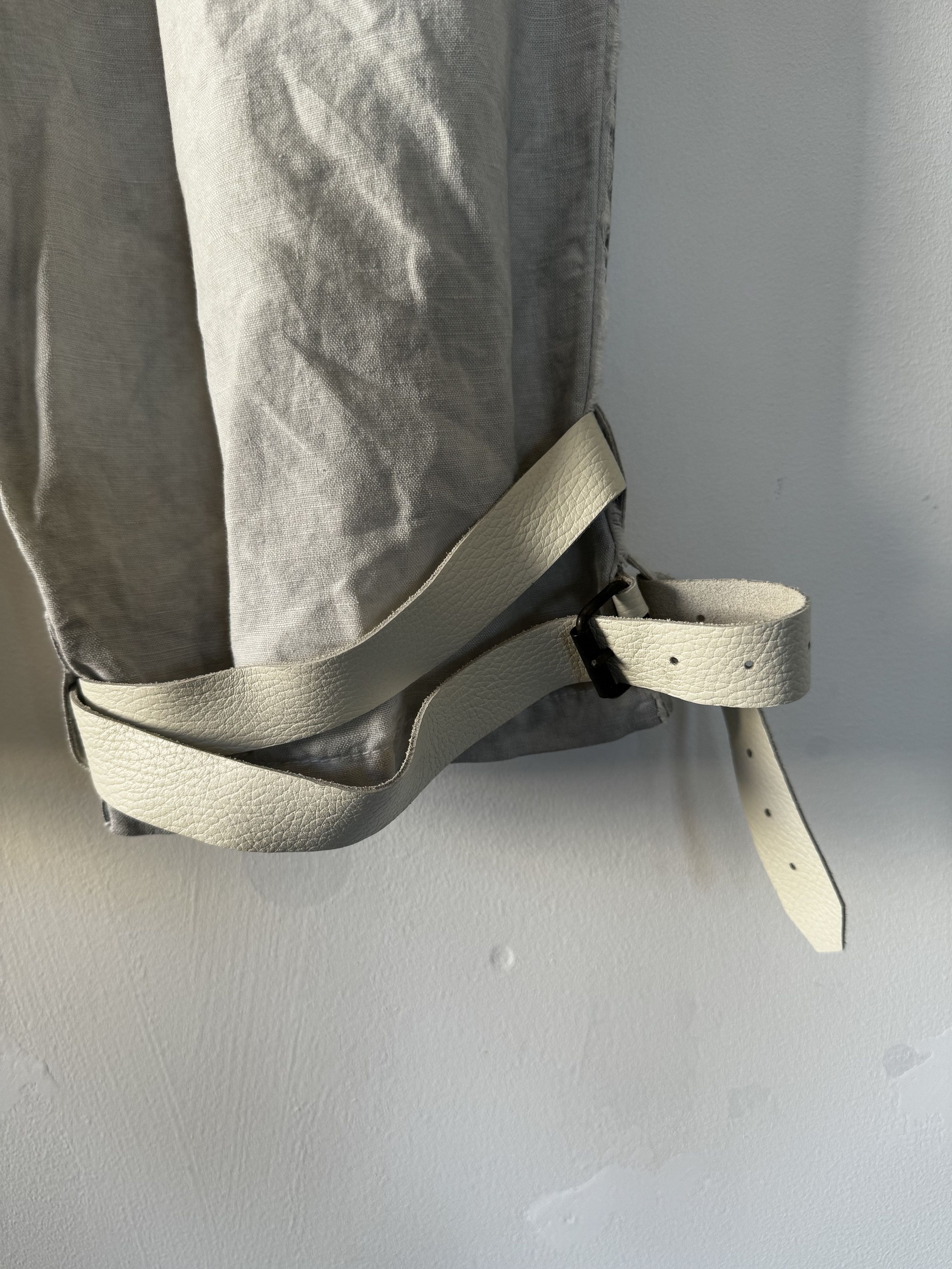 Mavranyma Bermuda grey hand dyed linen - UNIQUE PIECE Size US 32 / EU 48 - 7 Thumbnail