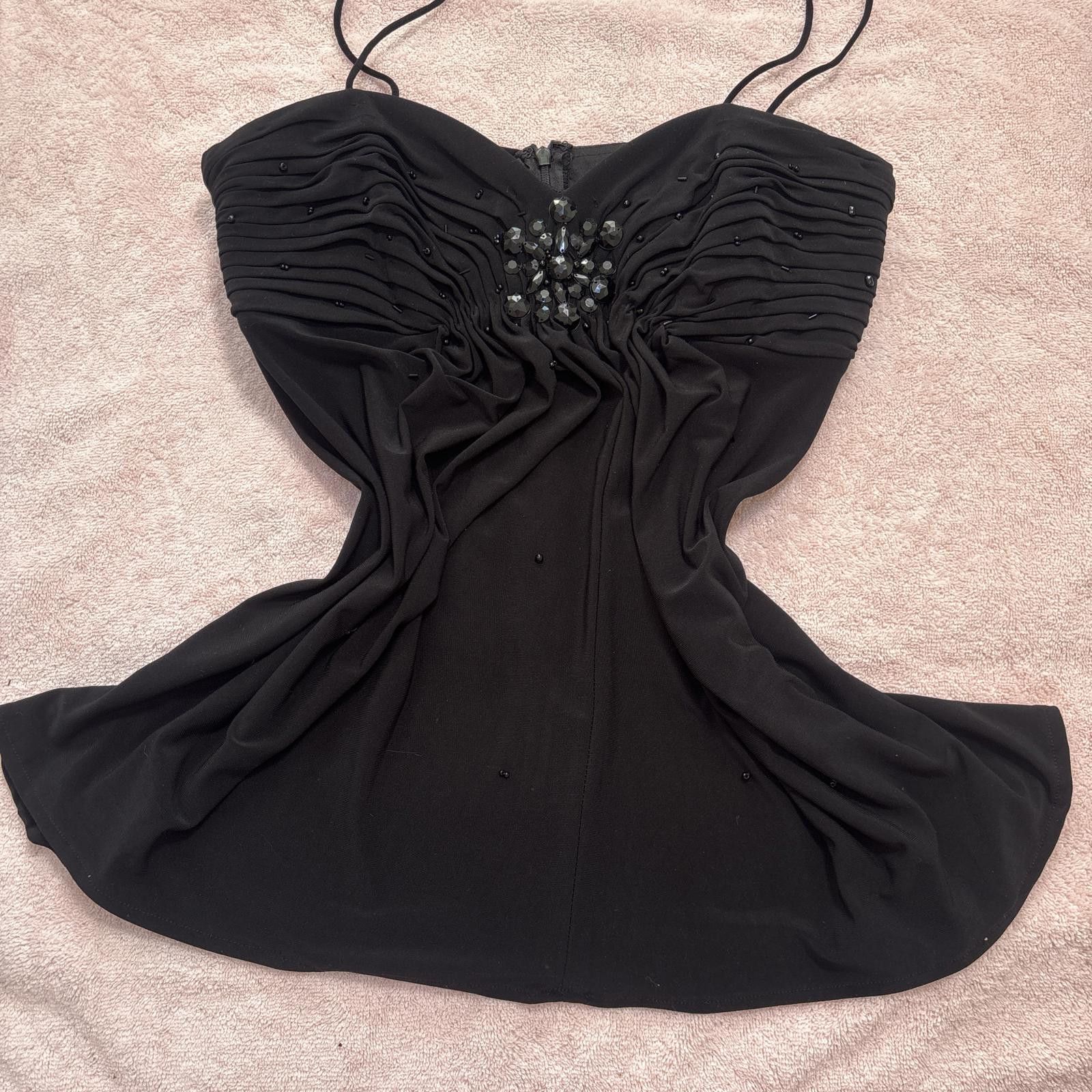 Other vintage beaded ruched tank top Size L / US 10 / IT 46 - 1 Thumbnail