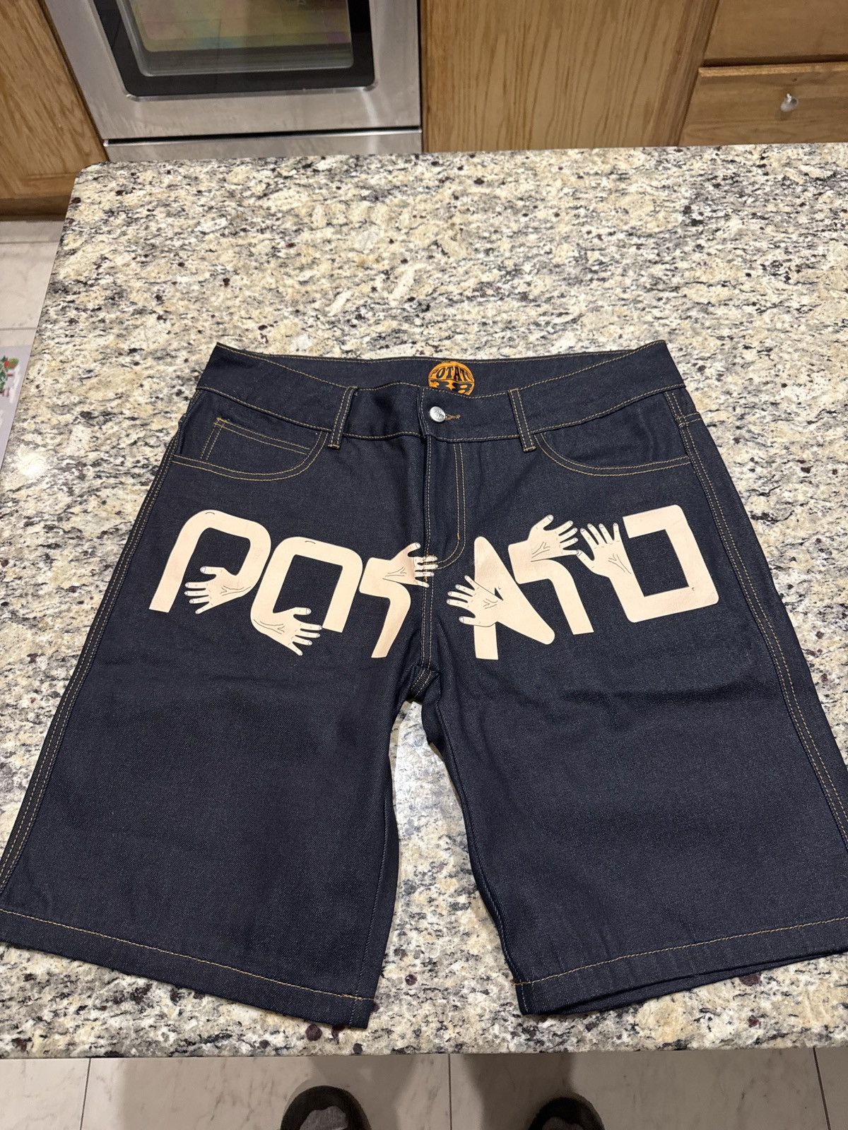Imran Potato Raw denim jorts Size US 38 / EU 54 - 1 Thumbnail