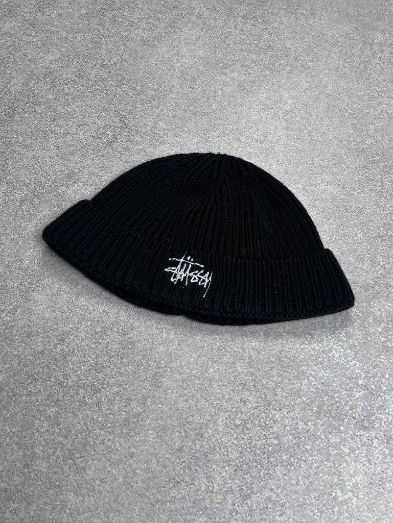 Stussy × Vintage VINTAGE STUSSY EMBROIDERY BEANIE HAT Y2K OS Size ONE SIZE - 3 Thumbnail