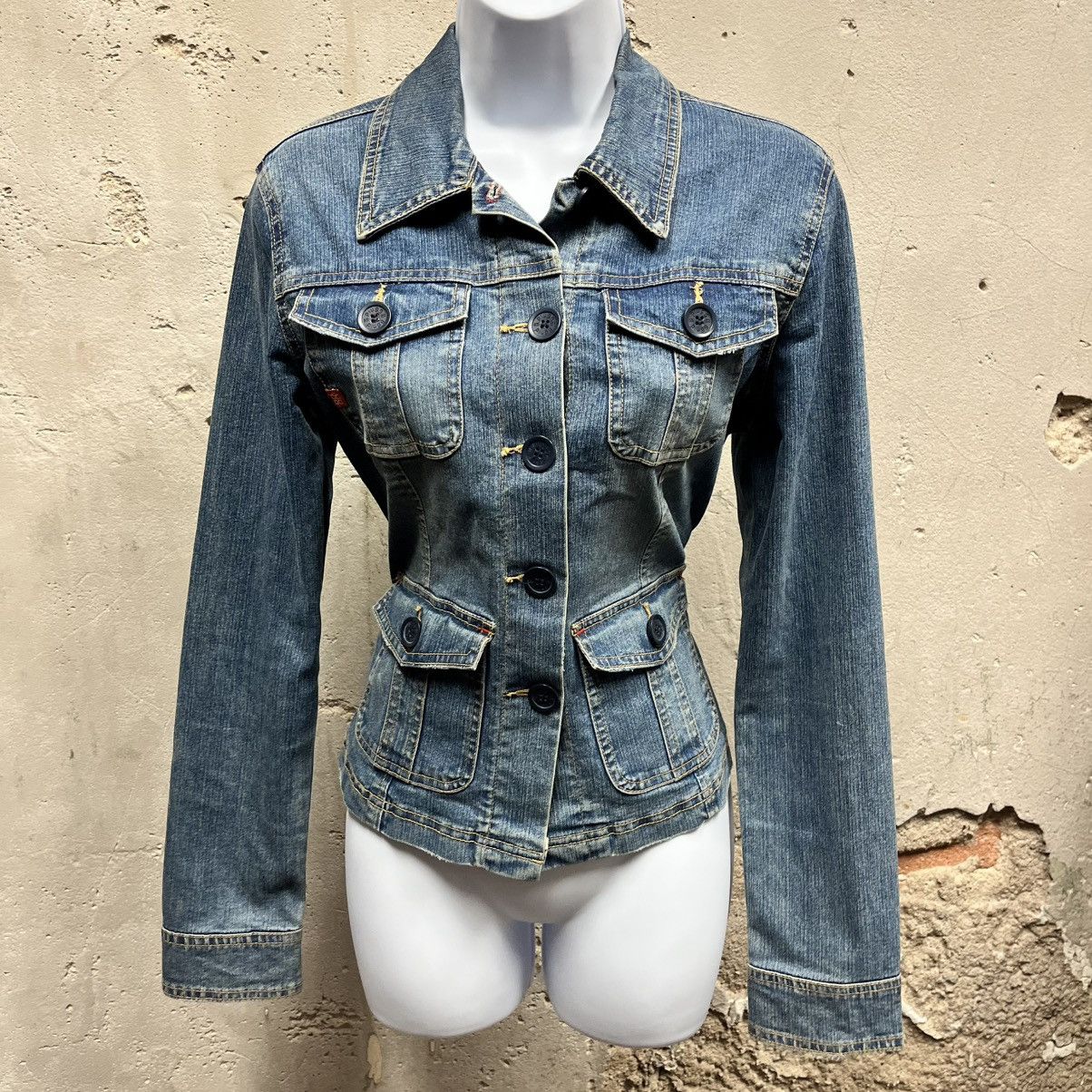 Vintage Plugg Y2K Vintage Button Down Lightweight Denim Jacket Girly Size M / US 6-8 / IT 42-44 - 1 Thumbnail