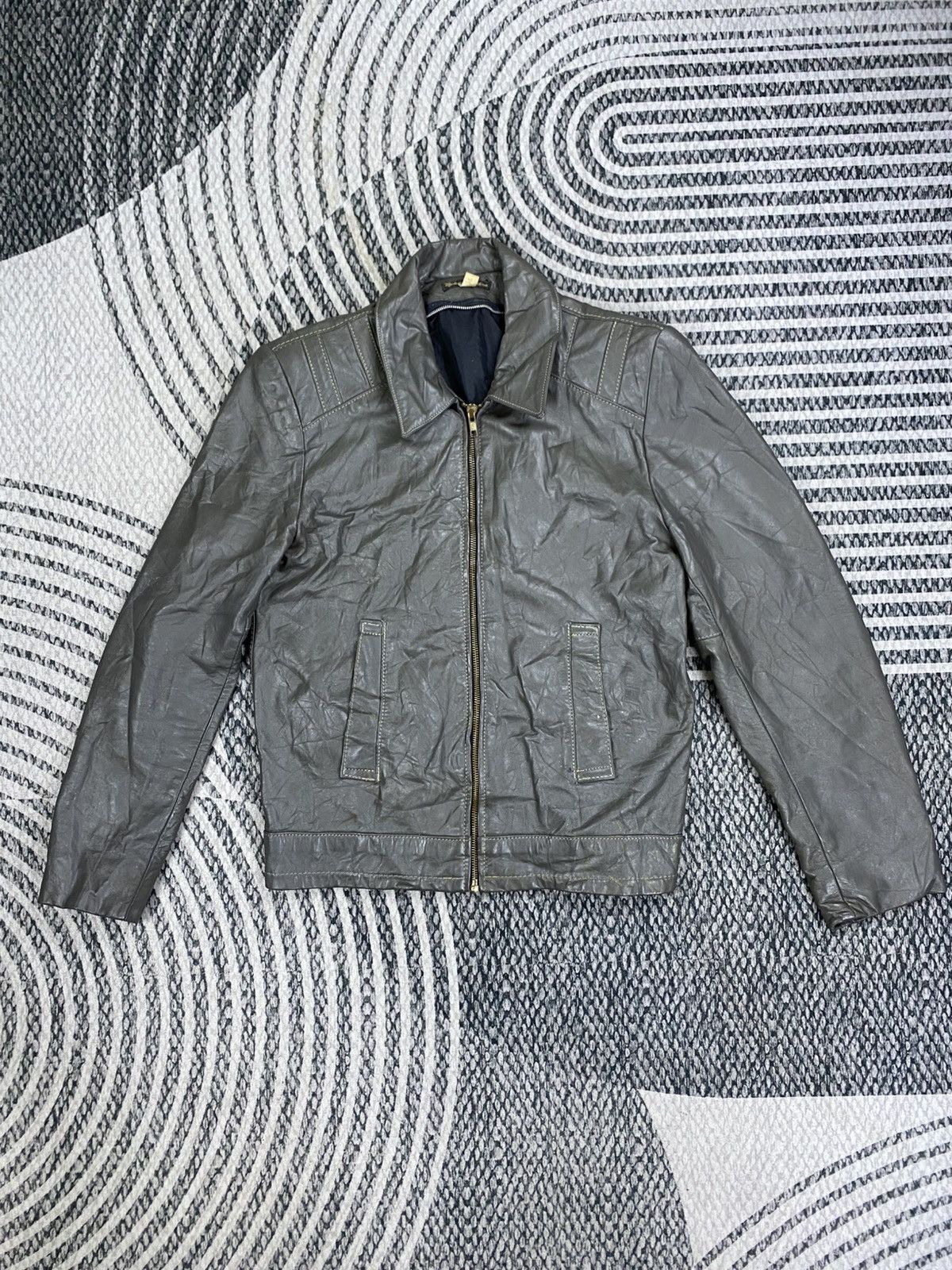 Leather 🔥RARE Vintage Leather Jacket Made In Argentina Size US M / EU 48-50 / 2 - 1 Thumbnail