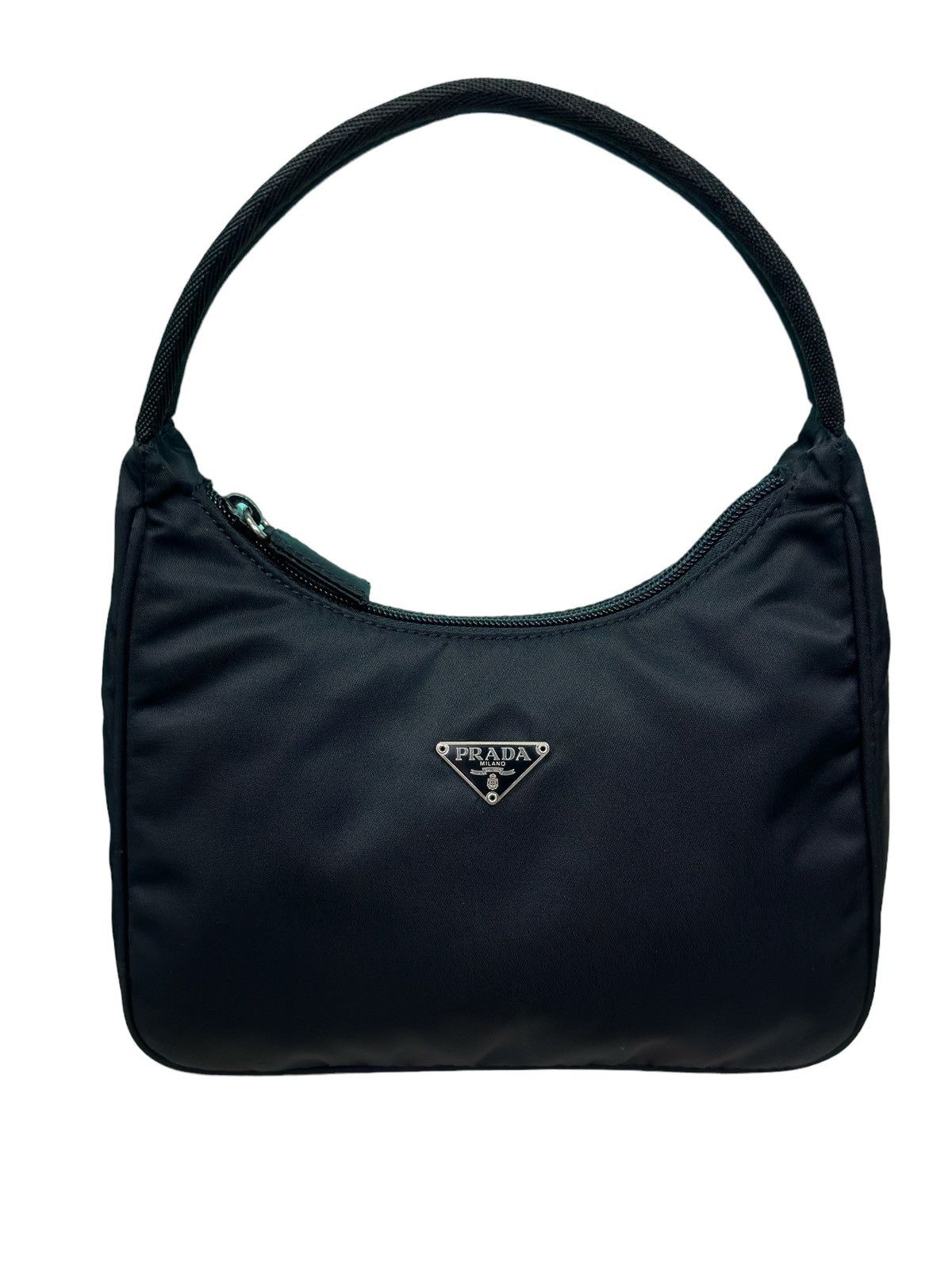 Prada AUTHENTIC PRADA BLACK NYLON HOBO BAG Size ONE SIZE - 3 Thumbnail