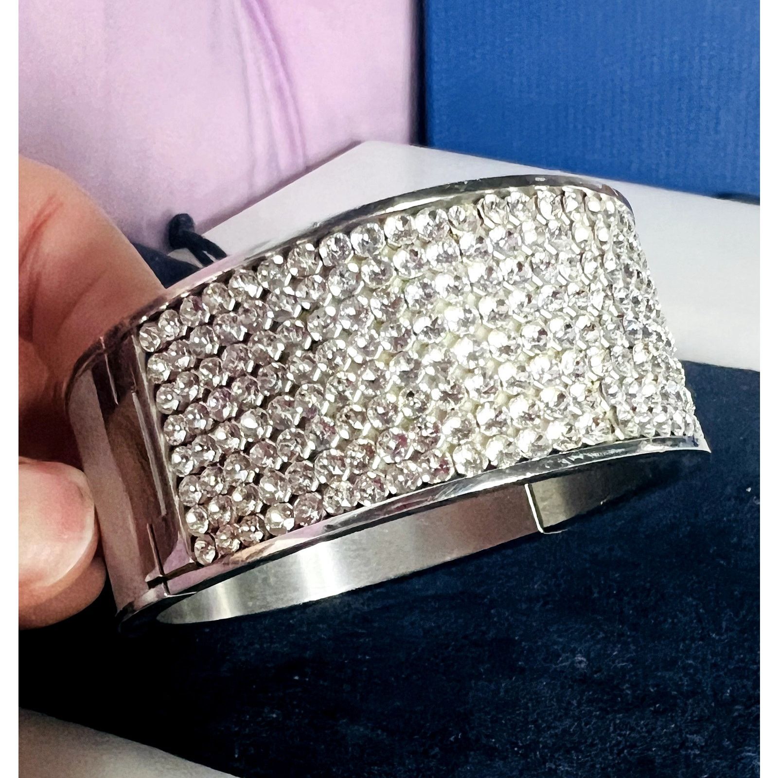 Swarovski NWT Swarovski Intervalle signed crystal bangle Medium Size ONE SIZE - 3 Thumbnail