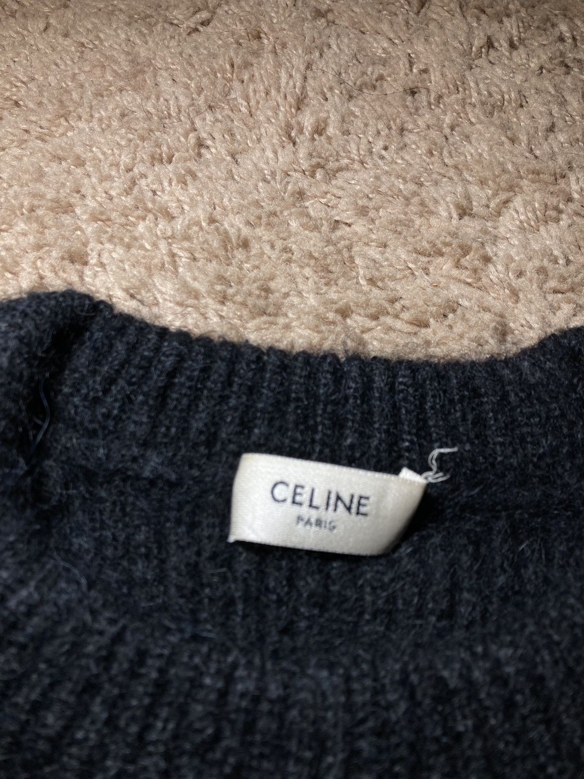 Celine AW20 Celine Brushed Alpaca Shaggy Sweater Animal Brown Hedi Size US L / EU 52-54 / 3 - 3 Thumbnail