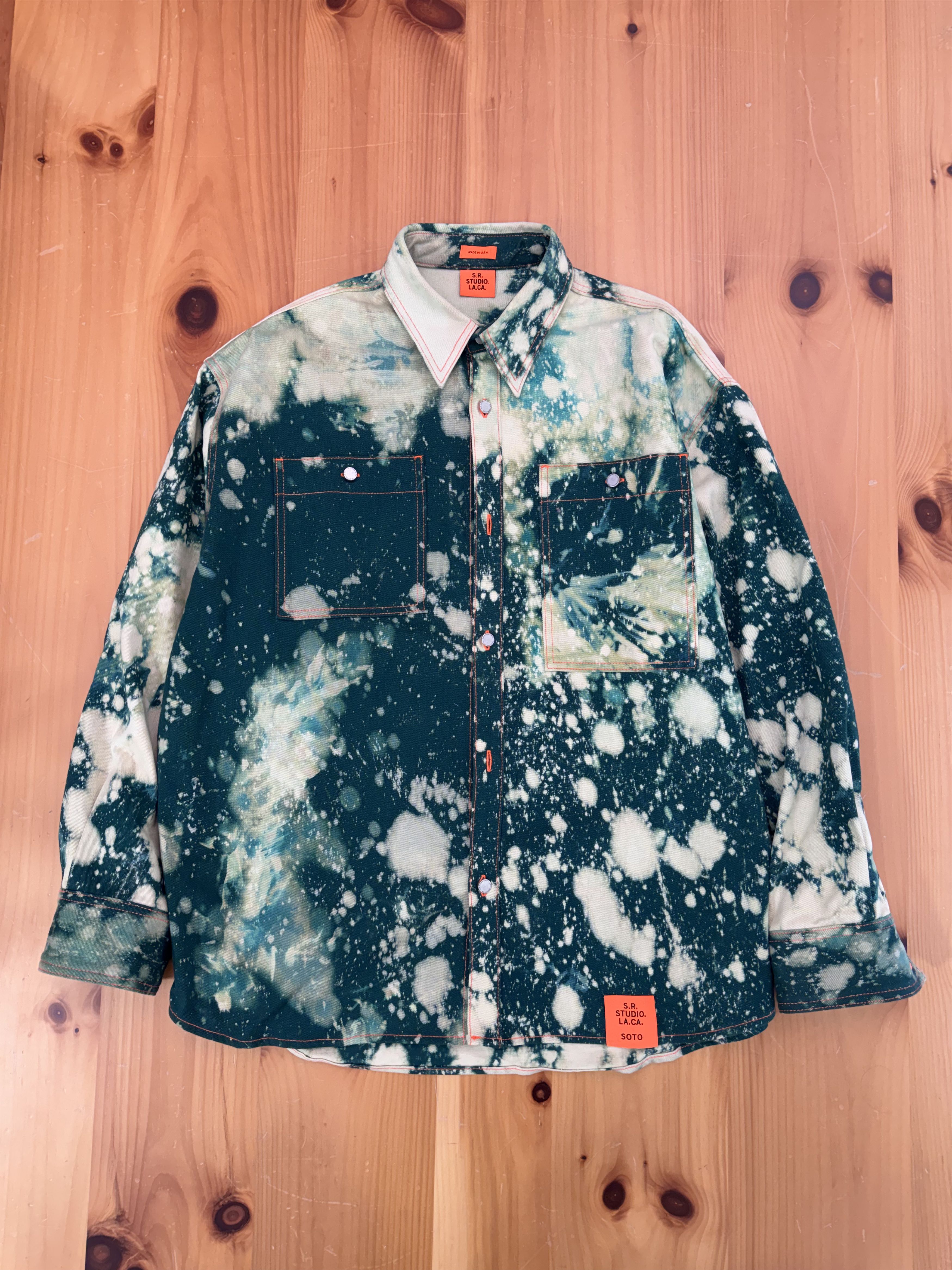 Sterling Ruby SR Studio LA Soto Pine Dyed Denim Shirt Size US XL / EU 56 / 4 - 1 Thumbnail