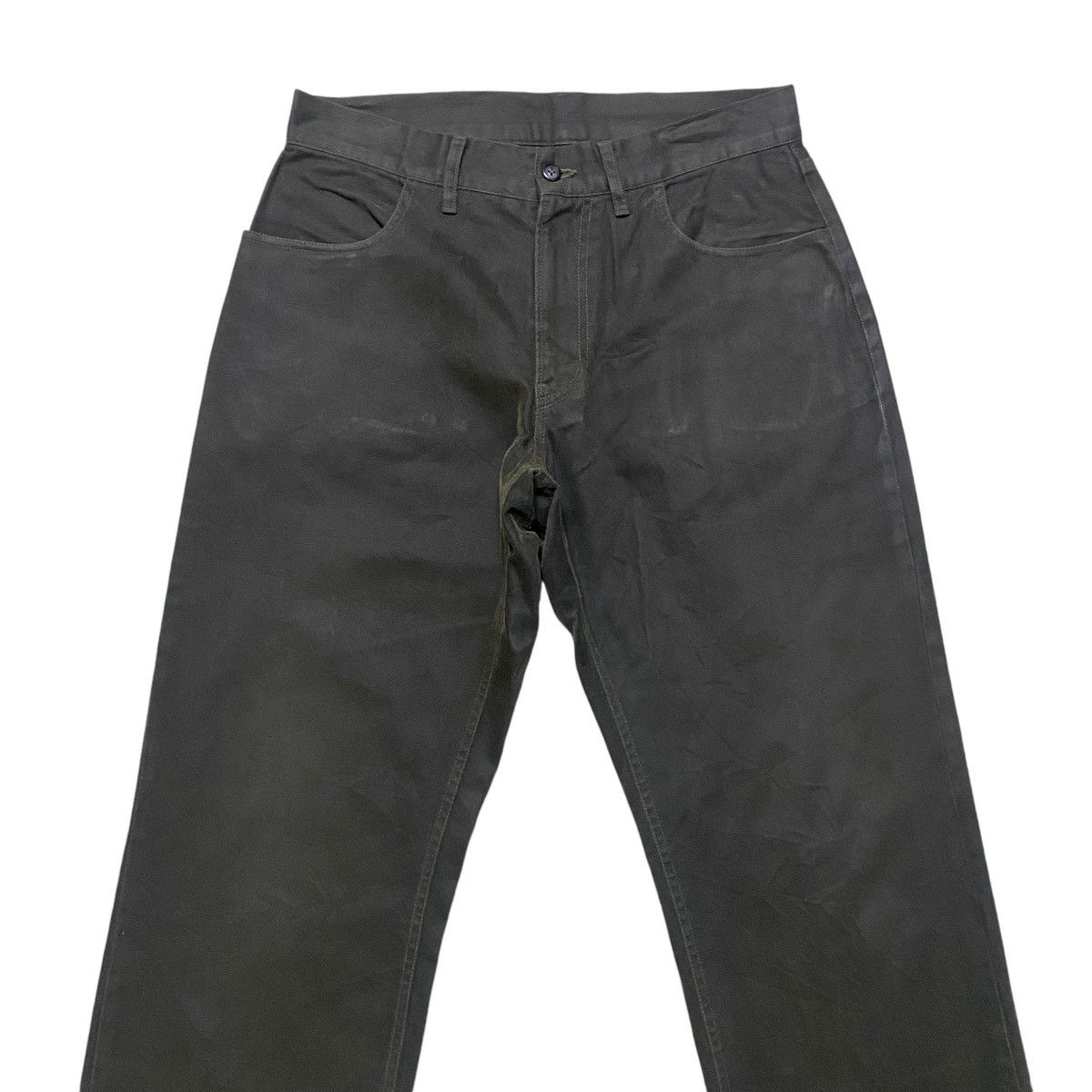 PPFM Vintage PPFM Coated Waxed Baggy Jeans Size US 30 / EU 46 - 3 Thumbnail
