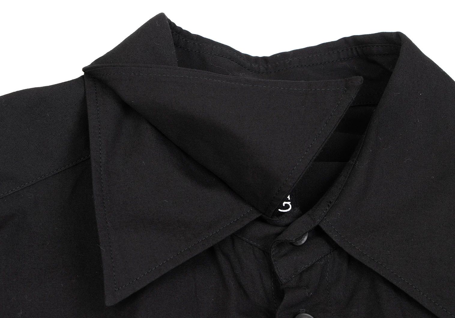 Yohji Yamamoto Double Color Cotton Long Shirt Black 3 Size US L / EU 52-54 / 3 - 4 Thumbnail