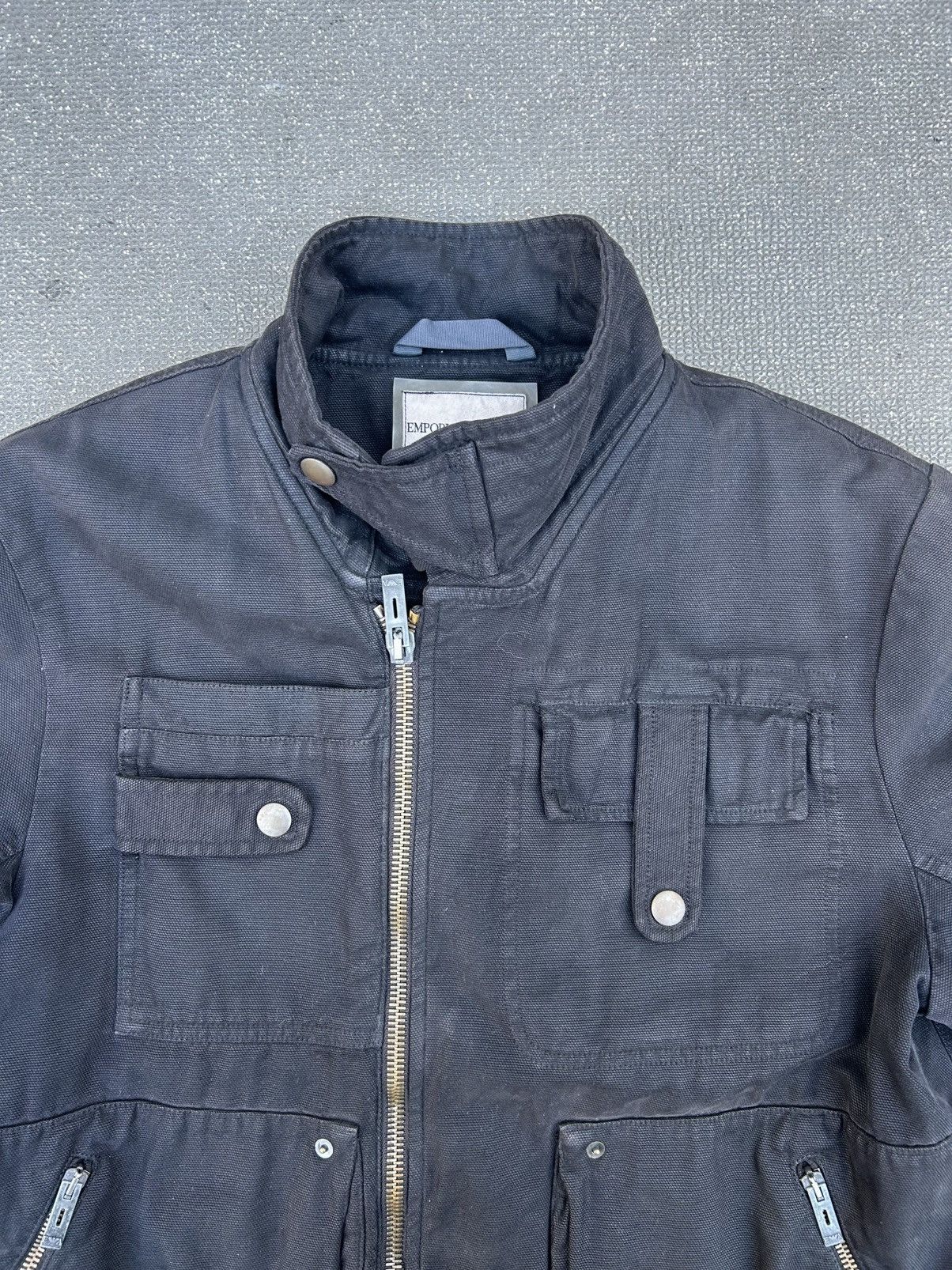 Emporio Armani Emporio Armani vintageduck canvas military jacket Size US L / EU 52-54 / 3 - 4 Thumbnail
