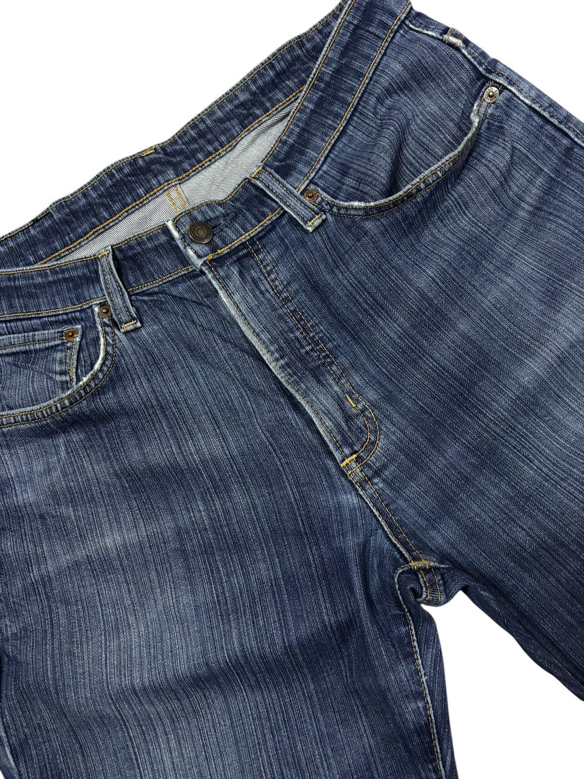 Edwin Vtg Edwin Japan 403 Distressed Jeans Size US 33 - 4 Thumbnail