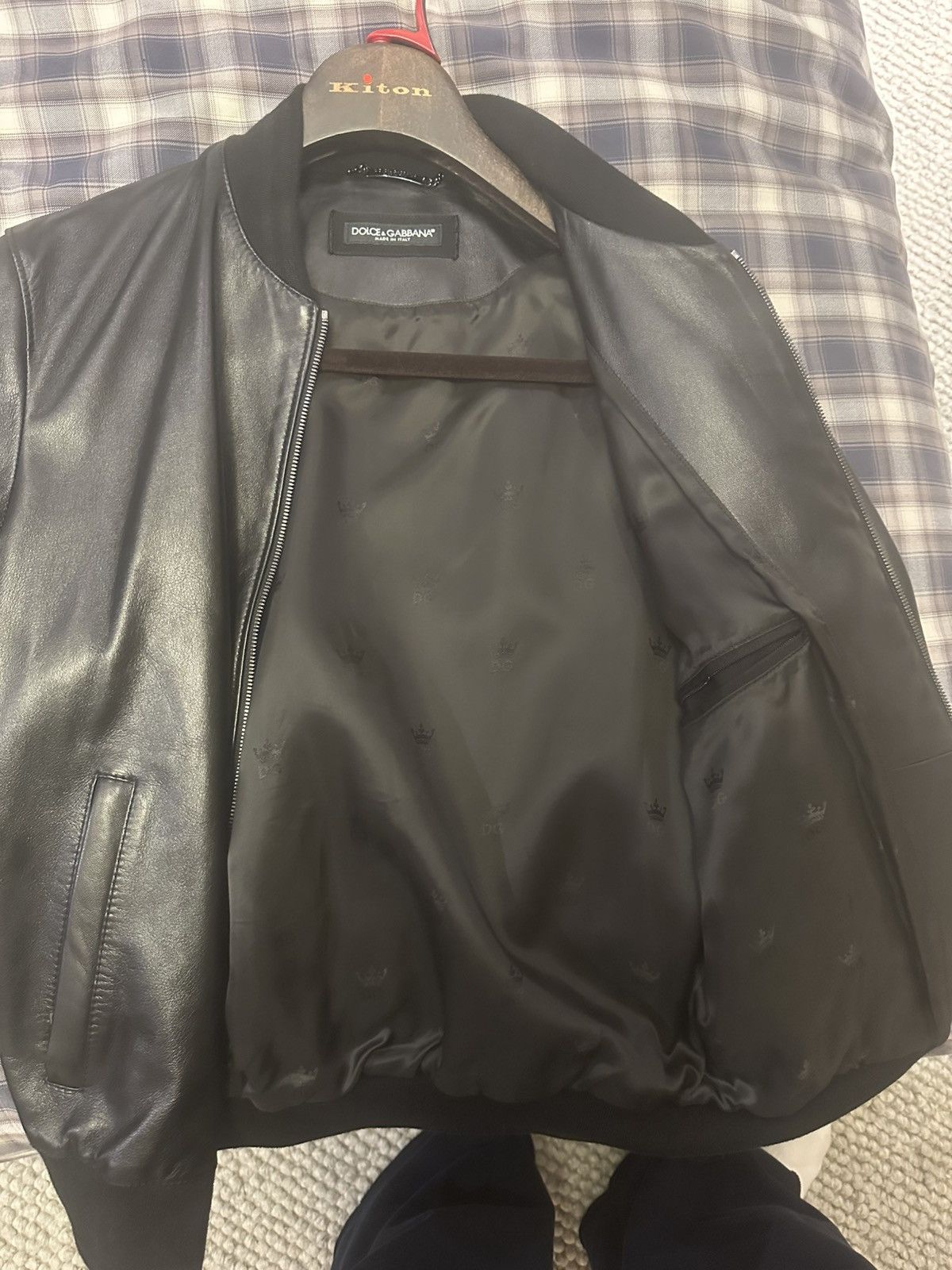 Dolce & Gabbana Dolce Gabbana leather bomber Size US M / EU 48-50 / 2 - 4 Thumbnail