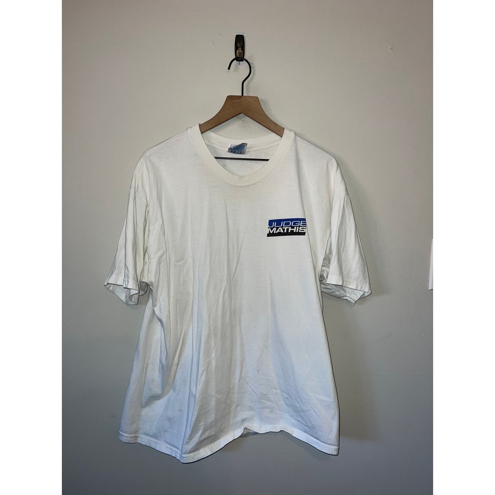Hanes Vintage Judge Mathis Shirt 1st Season White Tee TV Show XL Size US XL / EU 56 / 4 - 1 Thumbnail