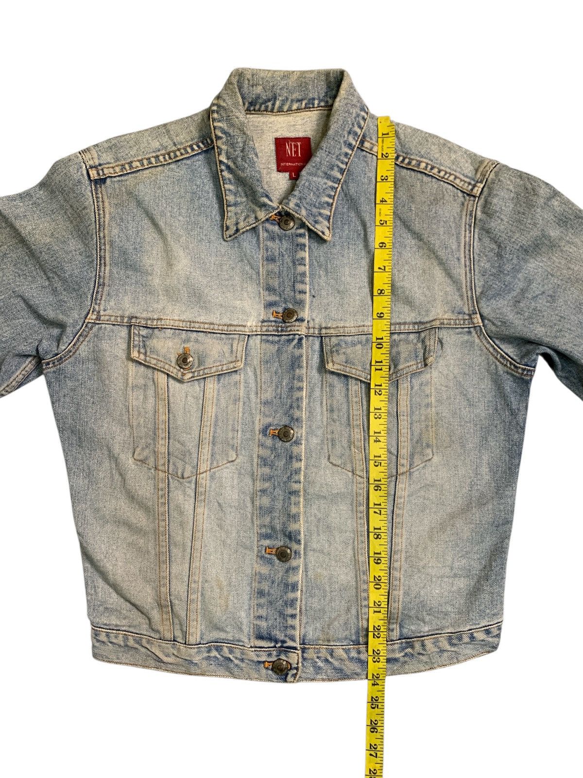 Japanese Brand Rare Design The Net International Jeans Trucker Jackets Size L / US 10 / IT 46 - 8 Thumbnail