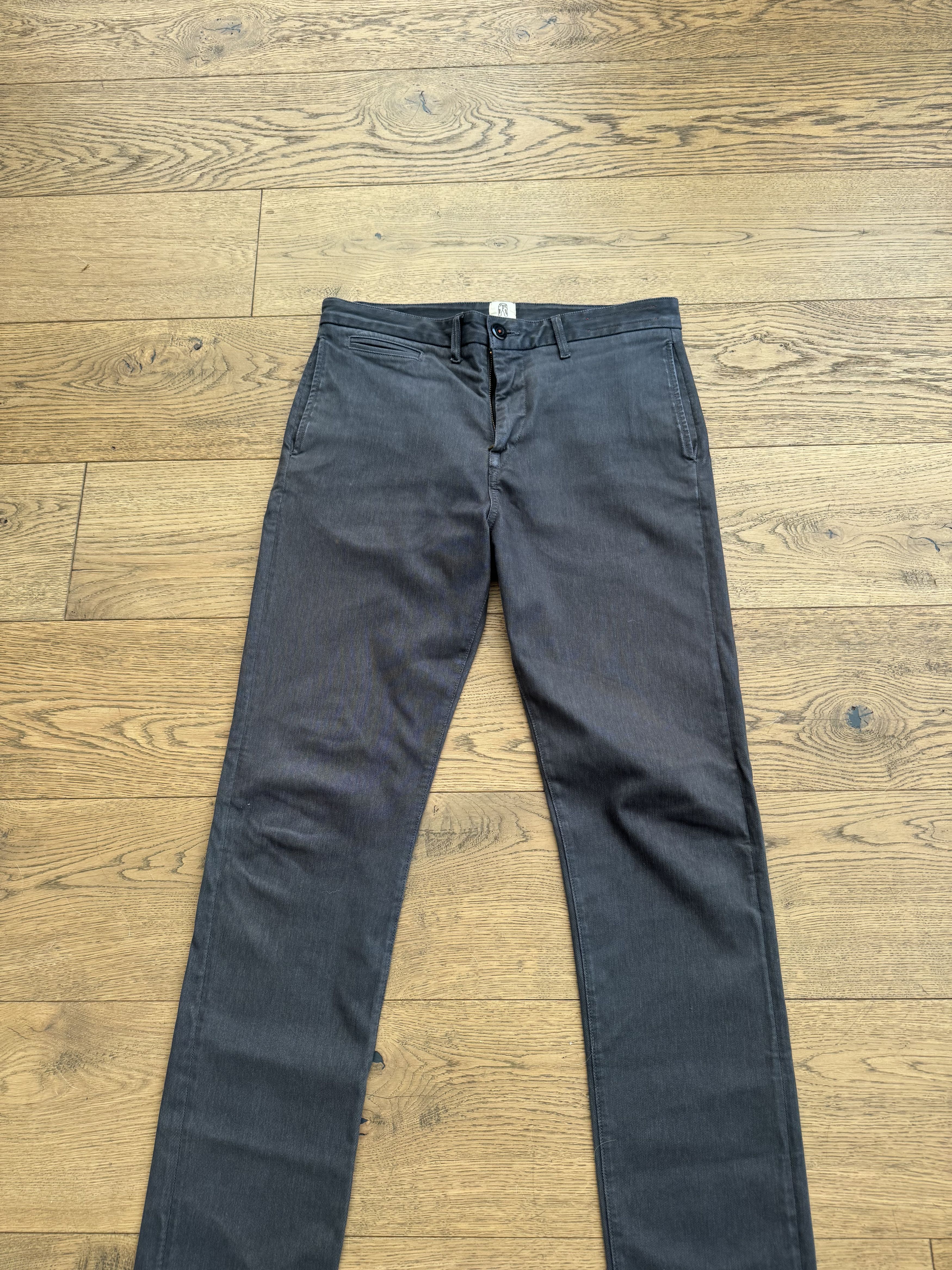 KATO Hiroshi Kato: Denit Slim Fit Chinos Size US 31 - 7 Thumbnail
