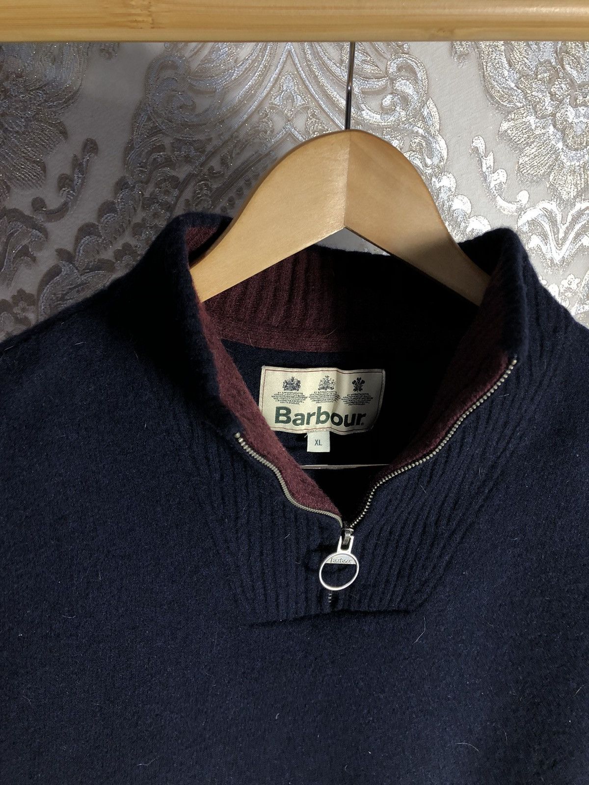 Barbour × Vintage VERY RARE BARBOUR INTERNATIONAL WOOL SWEATER ENGLAND STYLE Size US XL / EU 56 / 4 - 4 Thumbnail