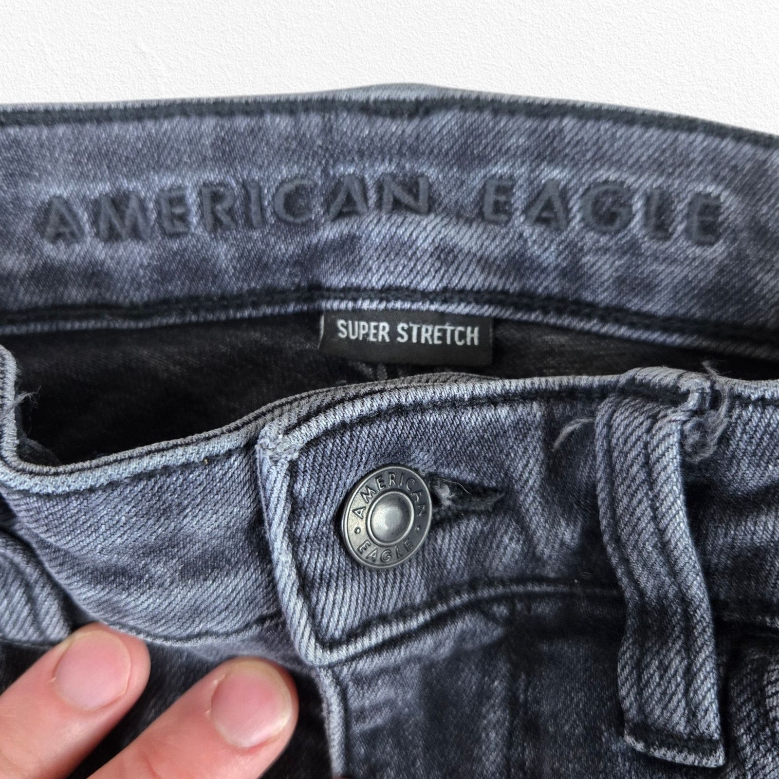American Eagle Outfitters American Eagle Black High Rise Skinny Jeans Size 2 Size 26" / US 2 / IT 38 - 4 Thumbnail