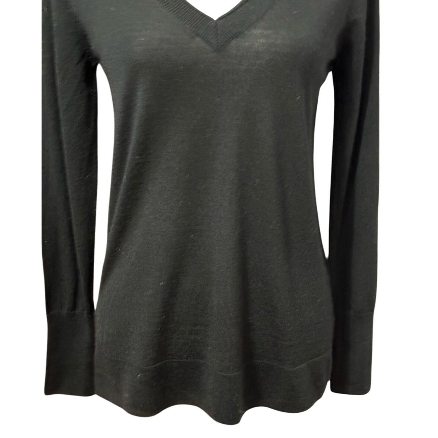 Other Halogen Sweater Long Sleeve V Neck Lightweight Black W XS Size XS / US 0-2 / IT 36-38 - 3 Thumbnail