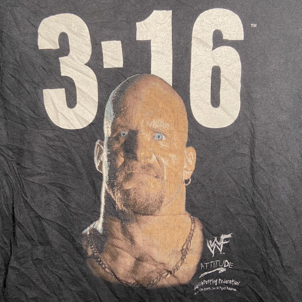 Vintage × WWF Vintage 1998 Stone Cold Steve Austin Crop Top Size M / US 6-8 / IT 42-44 - 2 Thumbnail