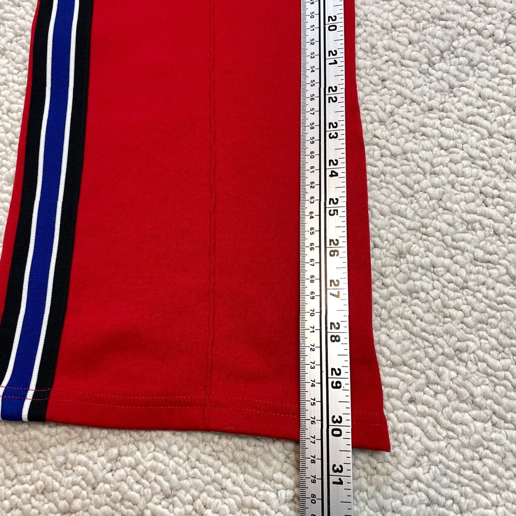 Tommy Hilfiger Tommy Hilfiger Track Pants Womens Small Red Elastic Waist Ankle Zip 26x30 Size 28" / US 6 / IT 42 - 4 Thumbnail