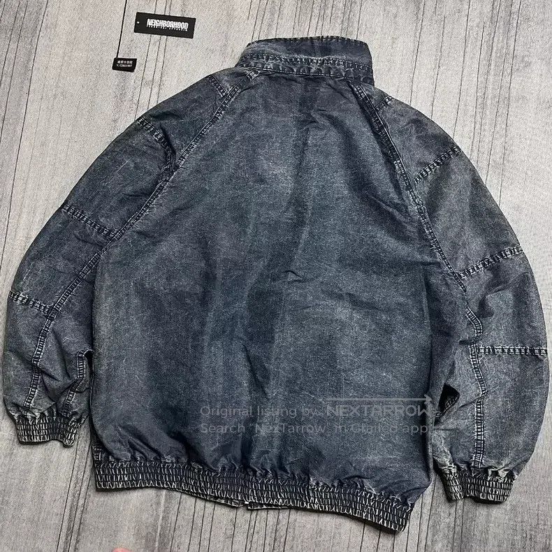 Neighborhood Neighborhood Faux Denim Heavily Washed and Bleached Jacket Size US L / EU 52-54 / 3 - 2 Thumbnail