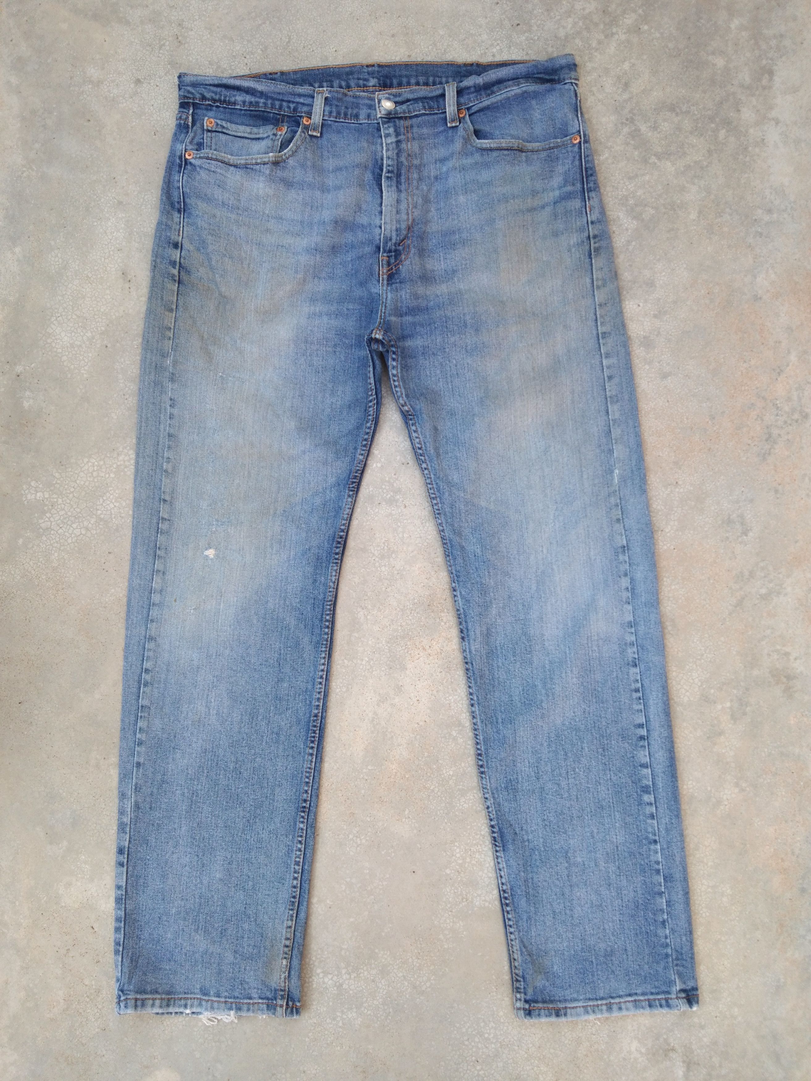 Levi's Vintage Levi's Jeans 505 Faded Blue Distressed Denim 38x32 Size US 38 / EU 54 - 1 Thumbnail