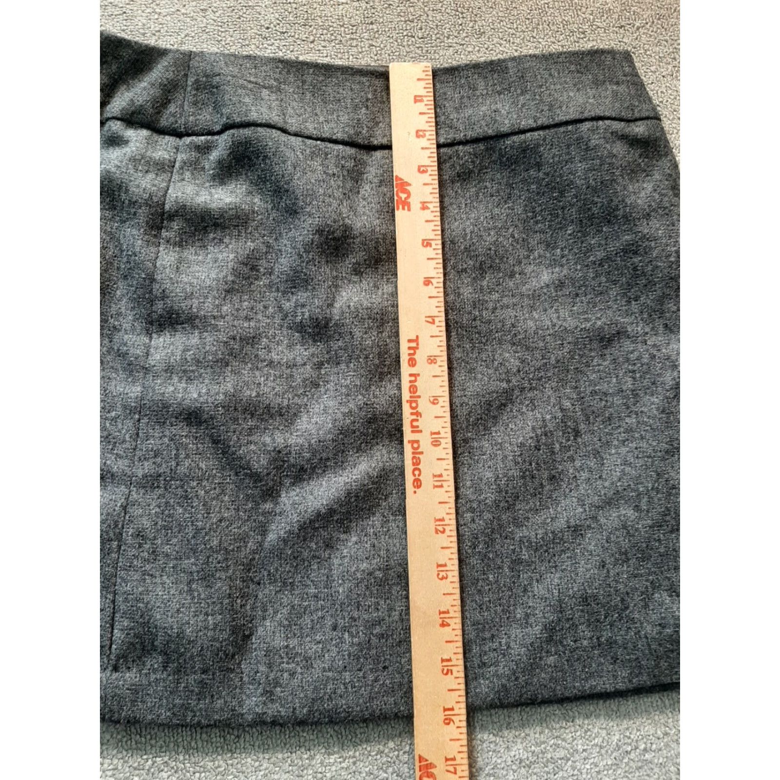 Vintage DALIA Collection Womens Skirt Size 6 Wool Laine Polyester Lined Slit Black Pencil Short Wool Skirt Womens Size 28" / US 6 / IT 42 - 2 Thumbnail