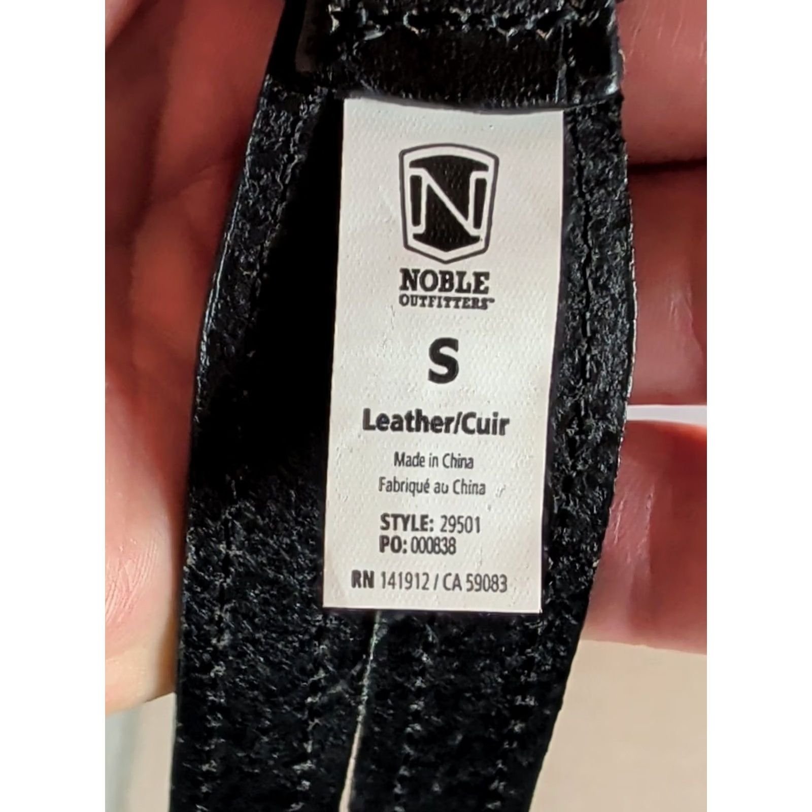 Vintage Noble Outfitters Women's Belt Black Leather O-Ring Waist Belt Small Regular Medium Buckle Silver Hardware Classic Equestrian Horse Size ONE SIZE - 6 Thumbnail