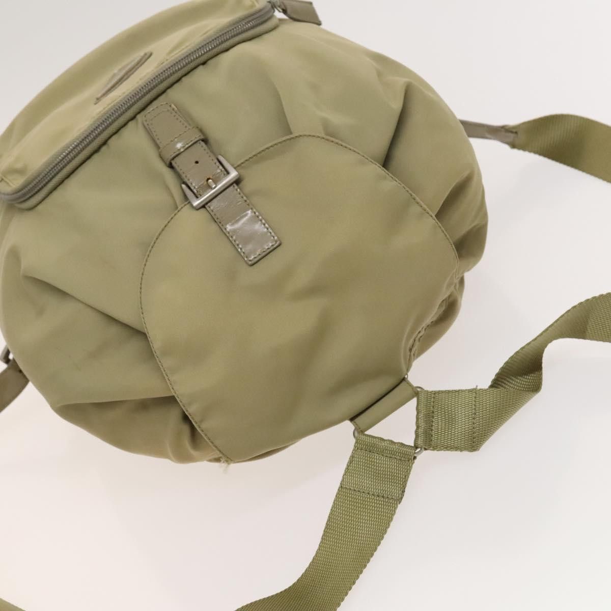Prada PRADA Backpack Nylon Khaki Silver Size ONE SIZE - 6 Thumbnail