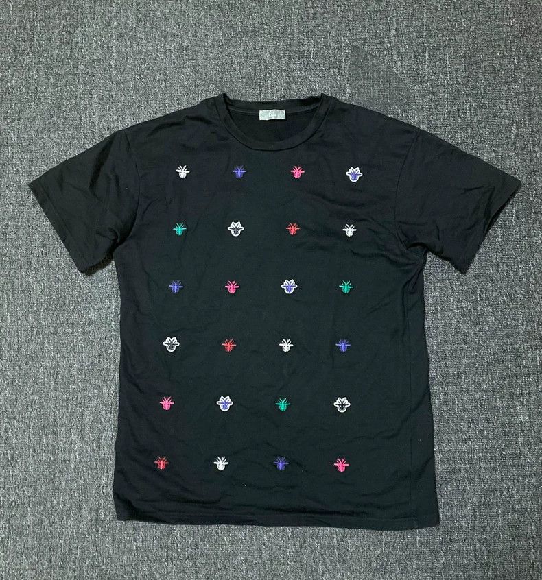 Dior Dior Black Short Sleeve Embroidered T-Shirt-yf Size US S / EU 44-46 / 1 - 1 Thumbnail