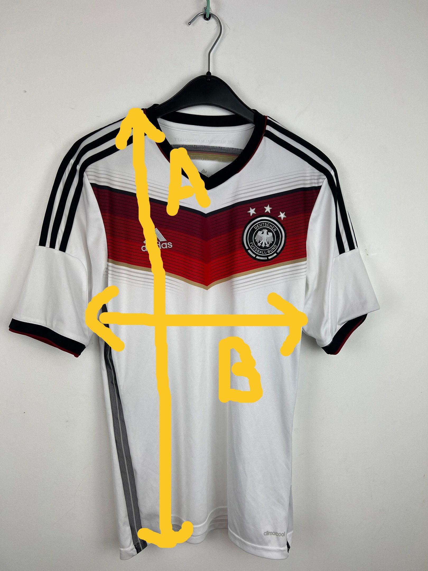 Adidas GERMANY NATIONAL TEAM 2014 -15 FOOTBALL Kit JERSEY Size US M / EU 48-50 / 2 - 2 Thumbnail
