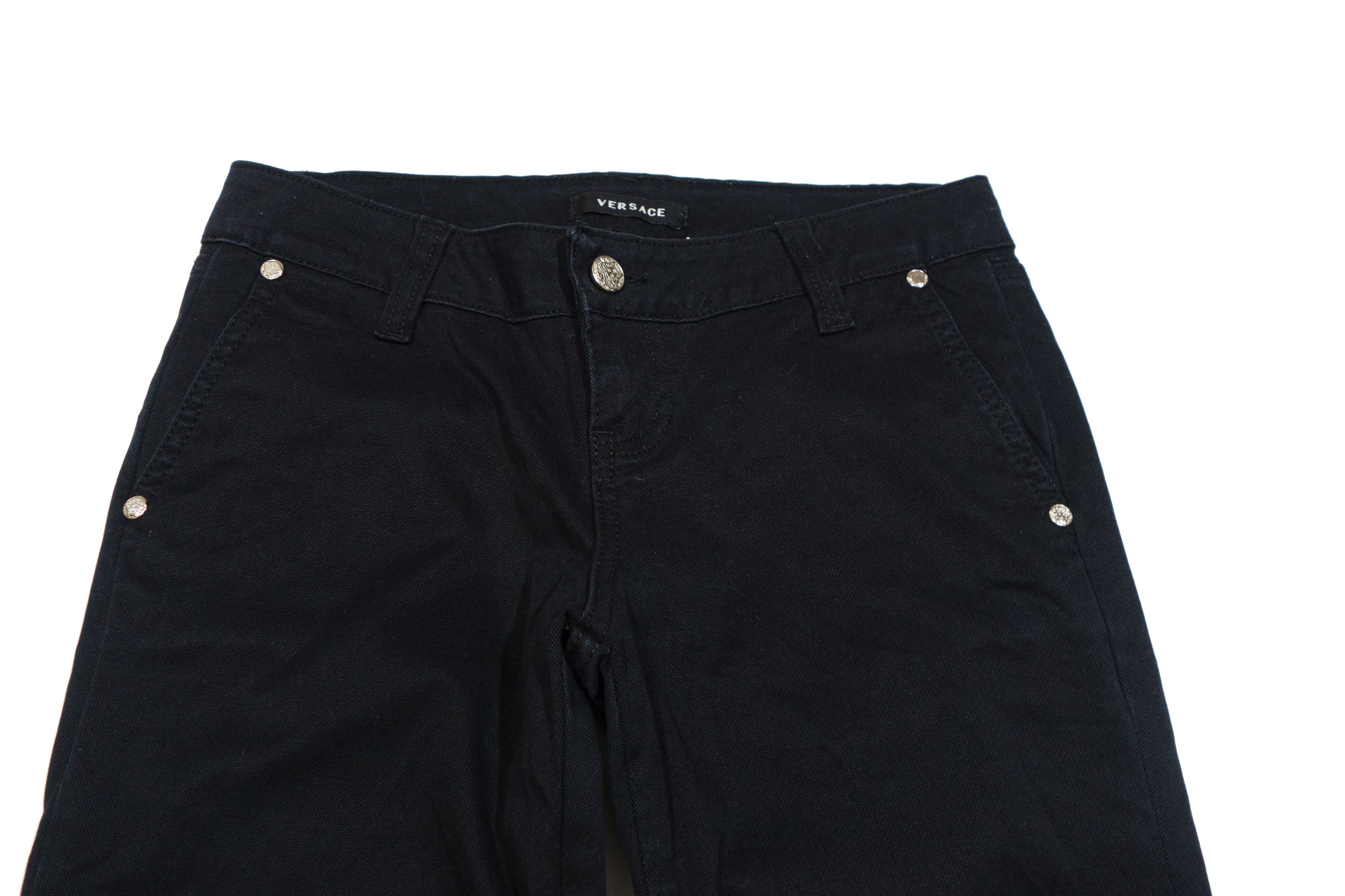 Versace 00S Medusa Buttons Pants Size 26" / US 2 / IT 38 - 3 Thumbnail