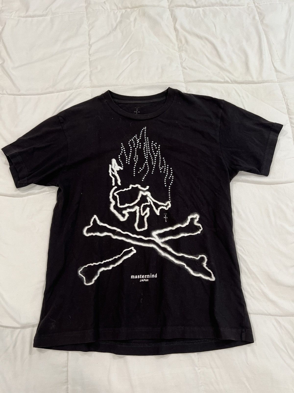 Mastermind x Cactus Jack Rhinestone Skull Tee Short Sleeve T Shirts