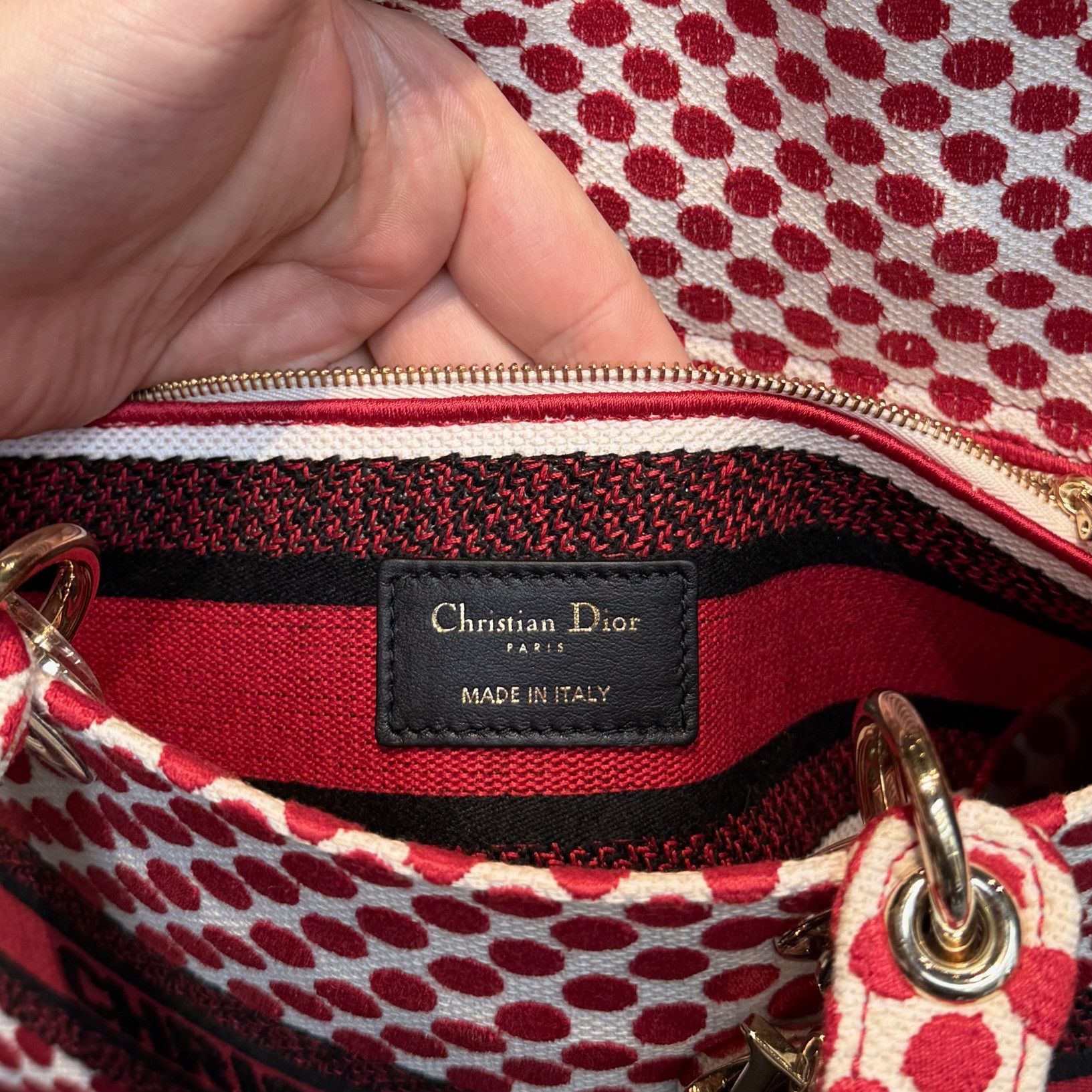 Dior Christian Dior Canvas Medium DiorAmour D-Lite Bag Size ONE SIZE - 9 Thumbnail