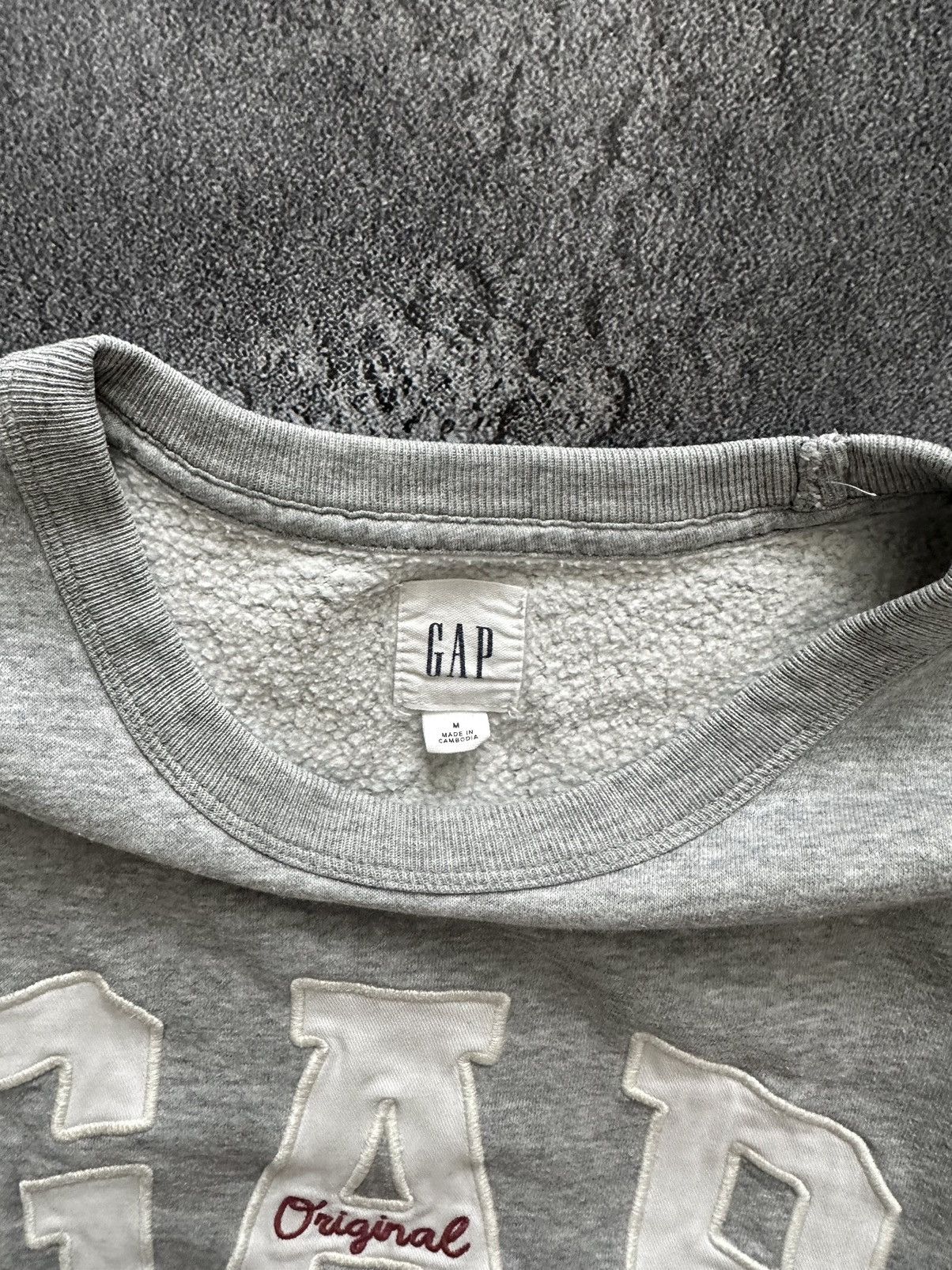 Gap 🌪️ Vintage 90s GAP Big Embroidered Logo Sweatshirt Sweater Size US L / EU 52-54 / 3 - 5 Thumbnail