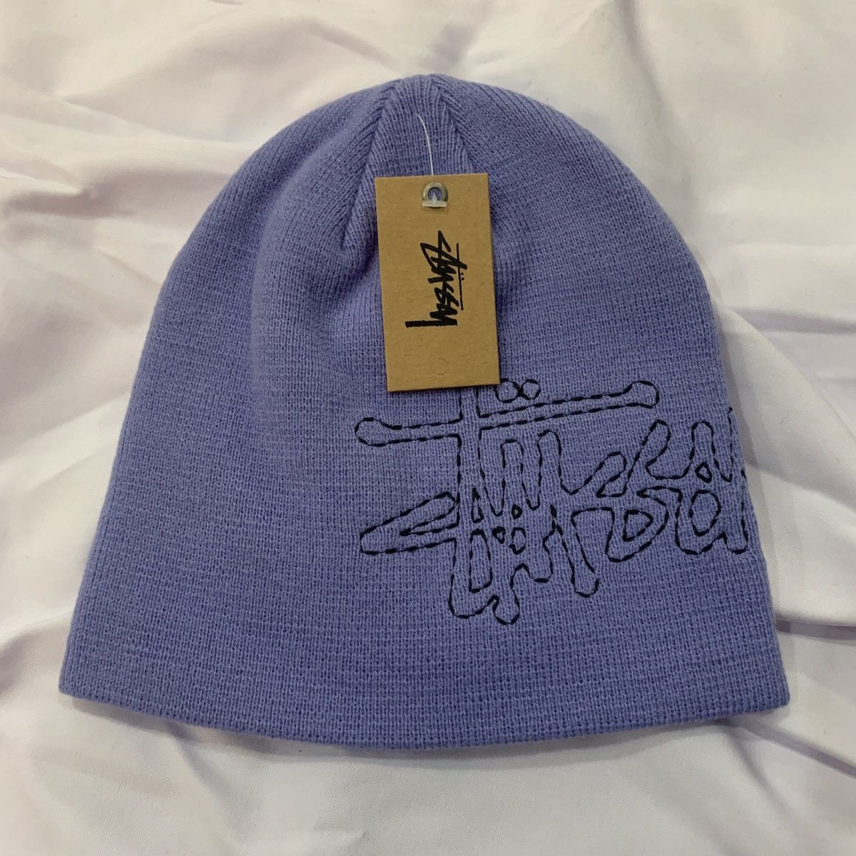 帽子 STUSSY Skullcap Basic Logo Stitch stussy Buy Stussy Stitch Basic Logo Skullcap 'Black' - 1321202 BLAC