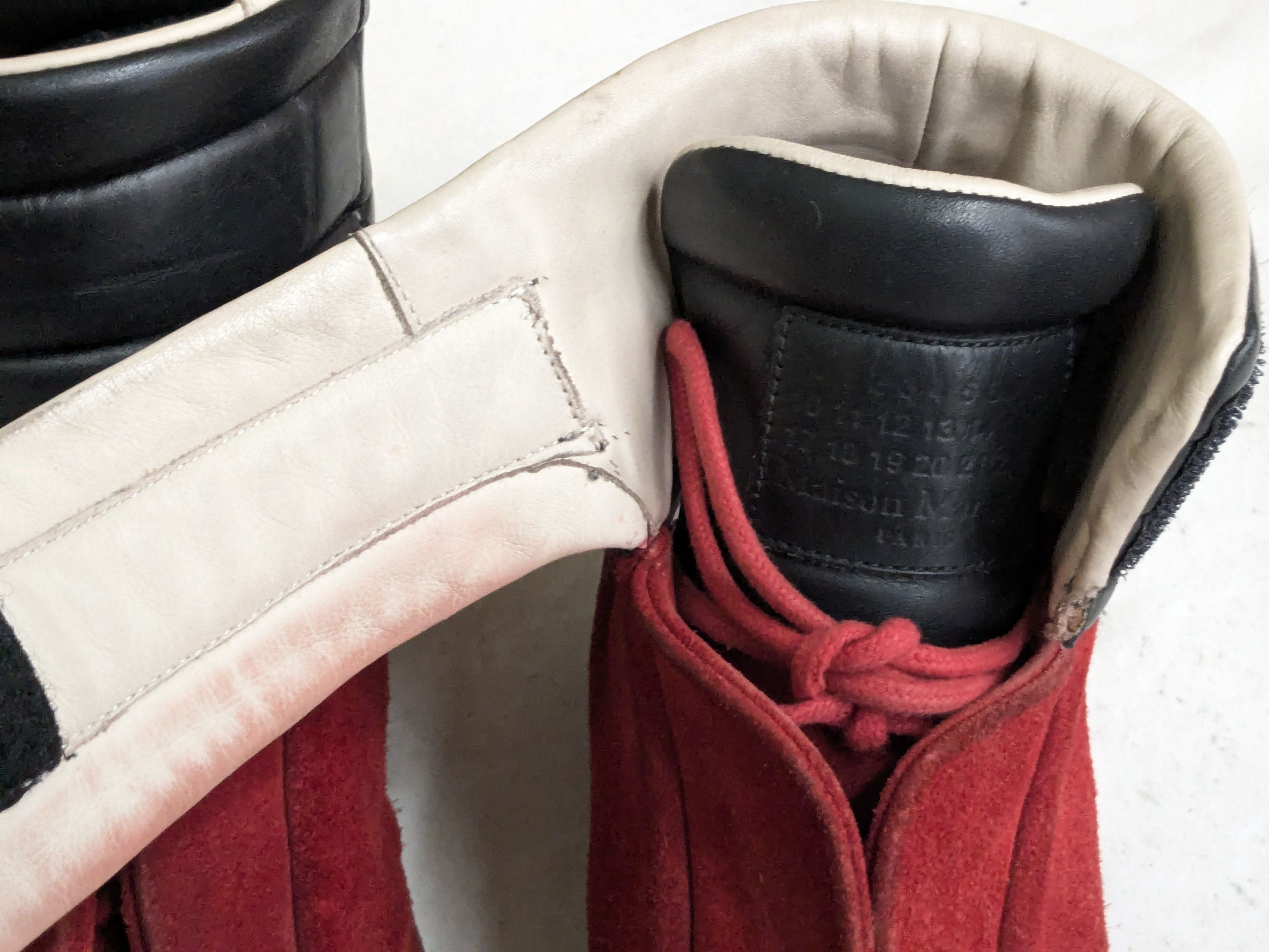 Maison Margiela Maison Margiela Future Red Black 7 40 High Tops Suede Size US 7 / EU 40 - 3 Thumbnail