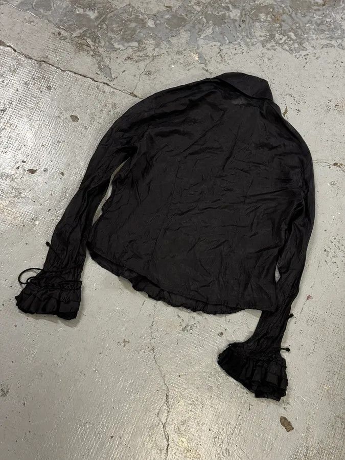 Just Cavalli AW2003 Cavalli Black Crinkled Shirt Size S / US 4 / IT 40 - 6 Thumbnail