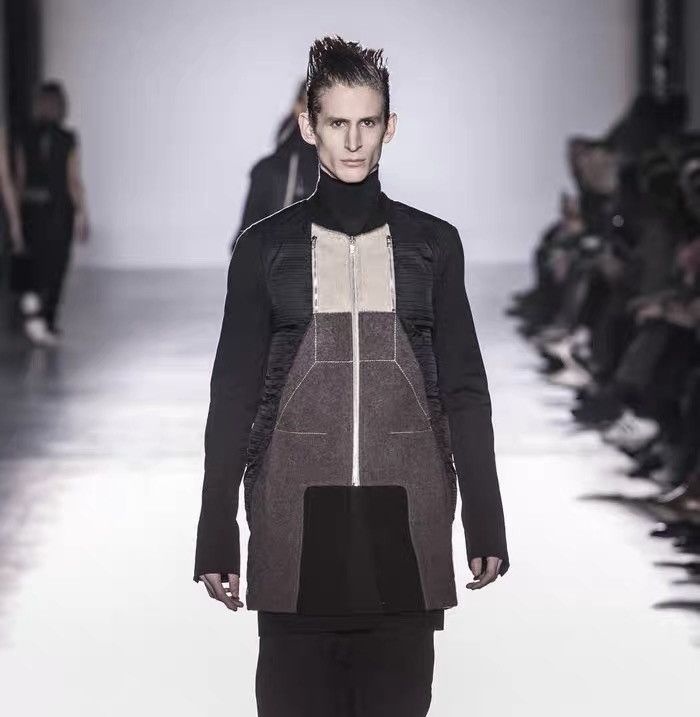 Rick Owens Rick Owens F/W 2015 leather Runway Paneled Cotton Jacket Size US M / EU 48-50 / 2 - 7 Thumbnail