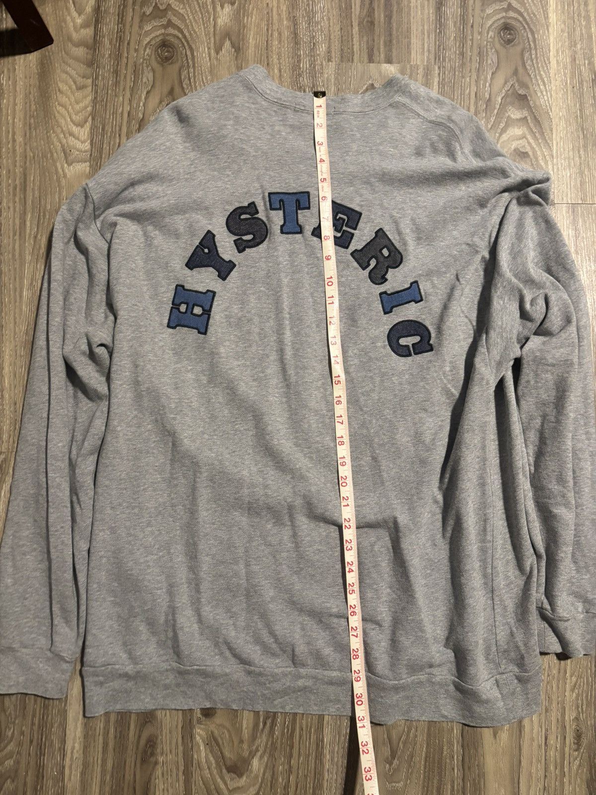 Hysteric Glamour Hysteric Glamour Bear Patch Logo Long Sleeve Sweatshirt Tee Size US L / EU 52-54 / 3 - 6 Thumbnail