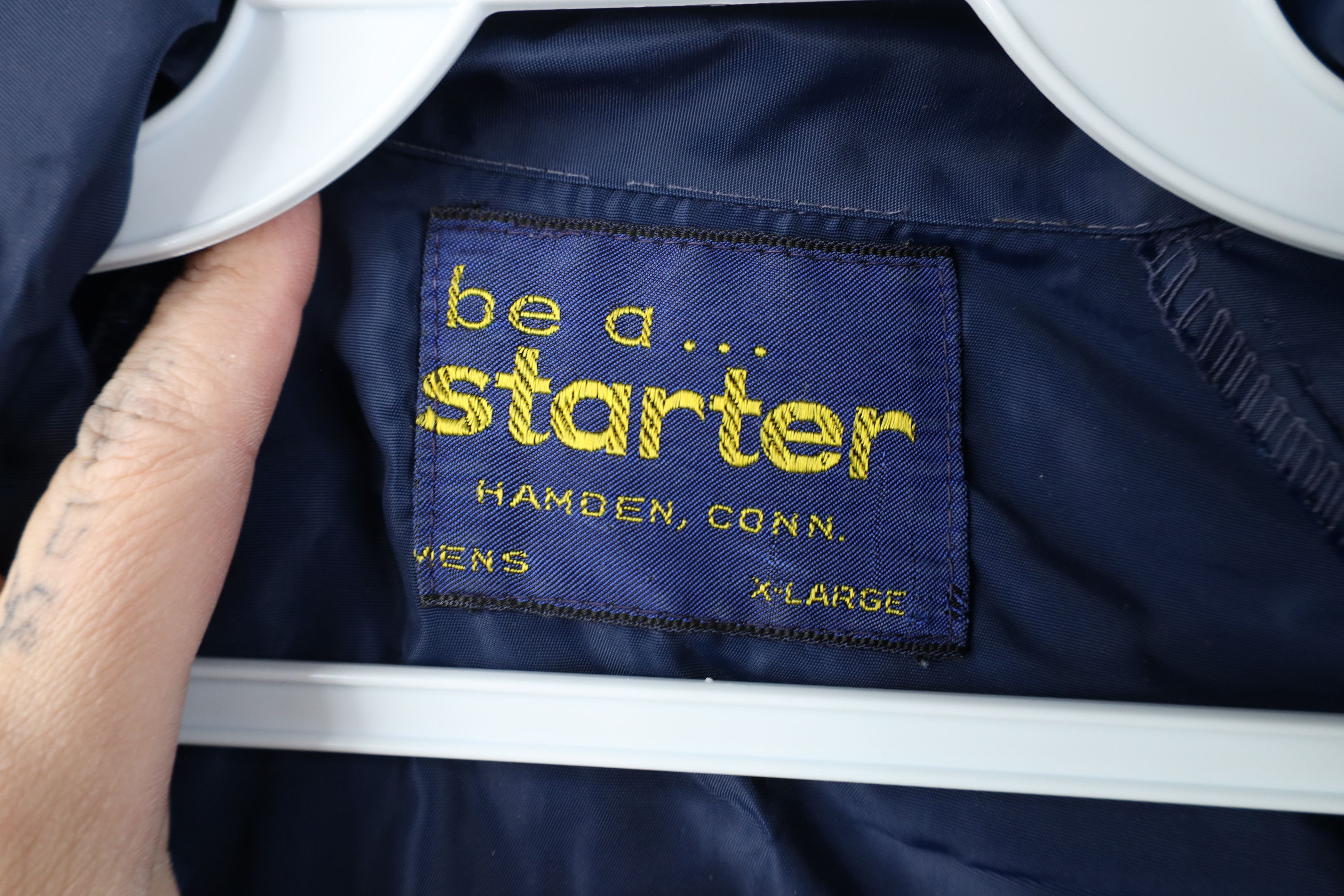 Starter Vintage 70s Starter Coaches Windbreaker Jacket Blue USA Size US XL / EU 56 / 4 - 6 Thumbnail