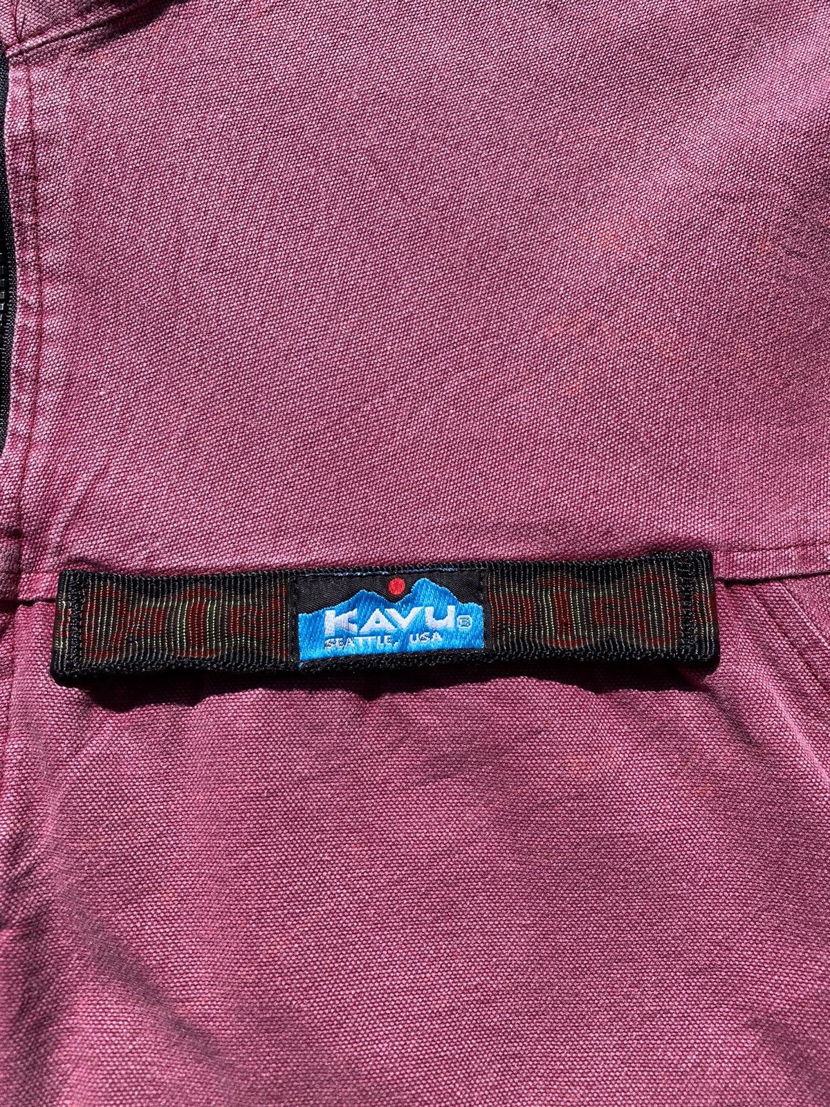 KAVU × Vintage Vintage Rare 90’s KAVU Sunfaded Halfzip Jumper Size US M / EU 48-50 / 2 - 5 Thumbnail