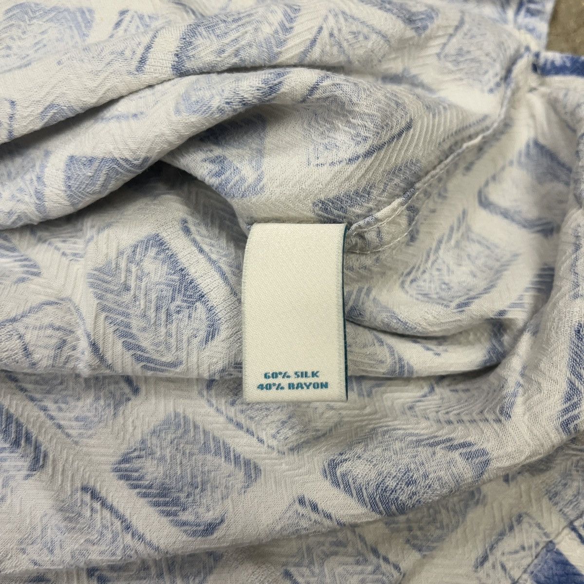 Caribbean × Vintage Vintage Silk Camp Collar Short Sleeve Button Shirt Caribbean Size US XL / EU 56 / 4 - 3 Thumbnail
