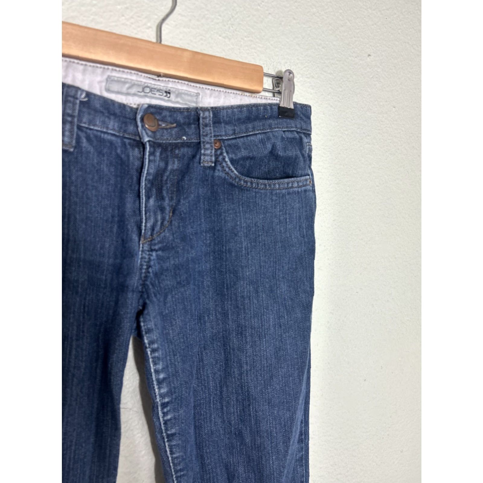 Vintage Joes Jeans Otis Size 27 Dark Wash Stretch Denim Flat Front Straight Leg 30x31 Size 26" / US 2 / IT 38 - 5 Thumbnail