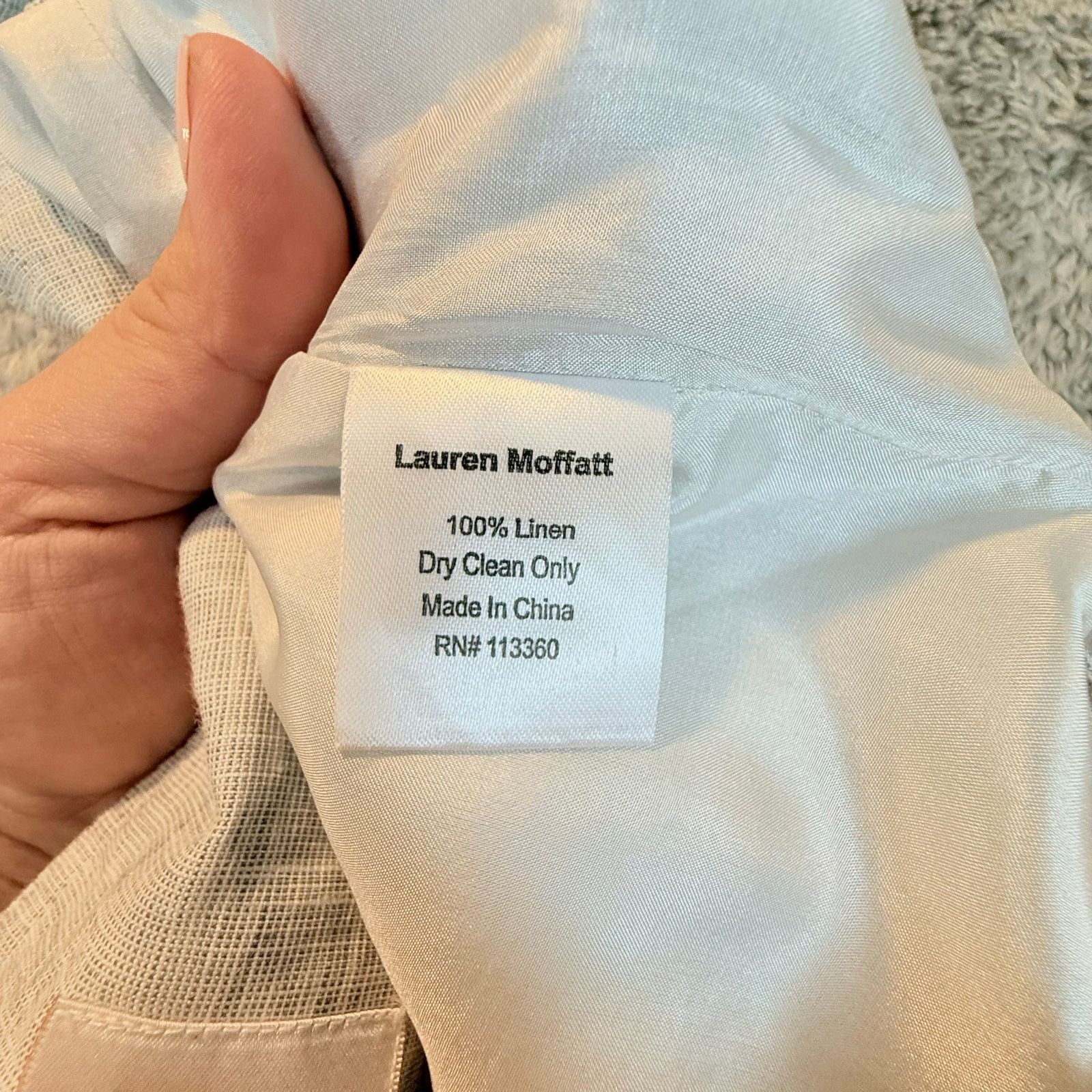Anthropologie Lauren Moffatt Linen Button Wrap Skirt 10 Anthropologie Size 32" / US 10 / IT 46 - 8 Thumbnail