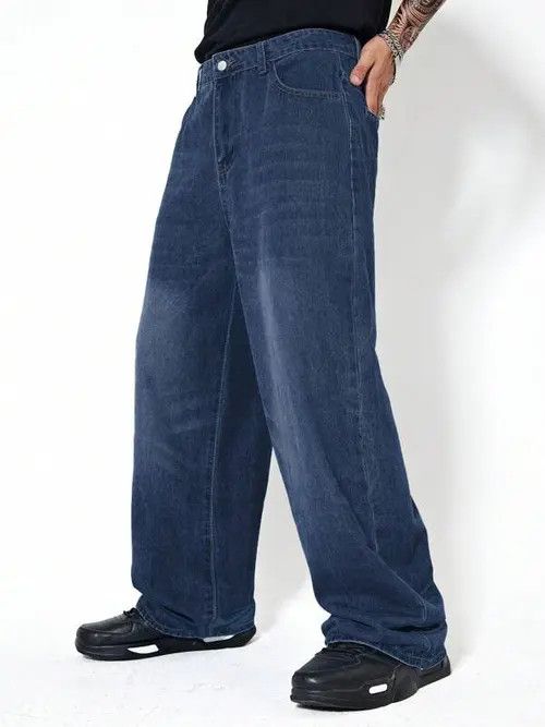 Jean Washed Baggy Denim Jeans Skate Size US 34 / EU 50 - 4 Thumbnail
