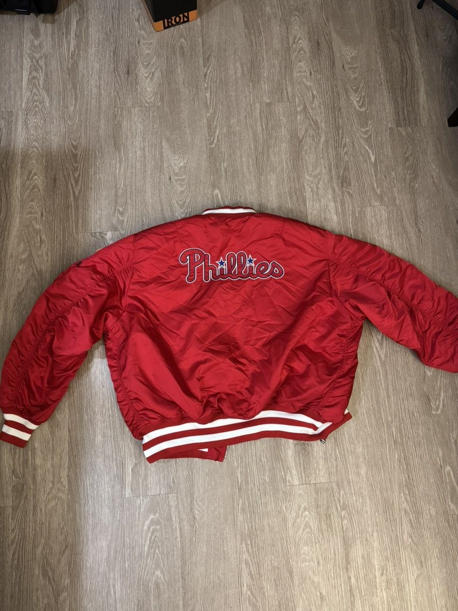 Alpha Industries × New Era Phillies New Era Alpha Industries Reverse Bomber Jacket Size US XL / EU 56 / 4 - 2 Thumbnail