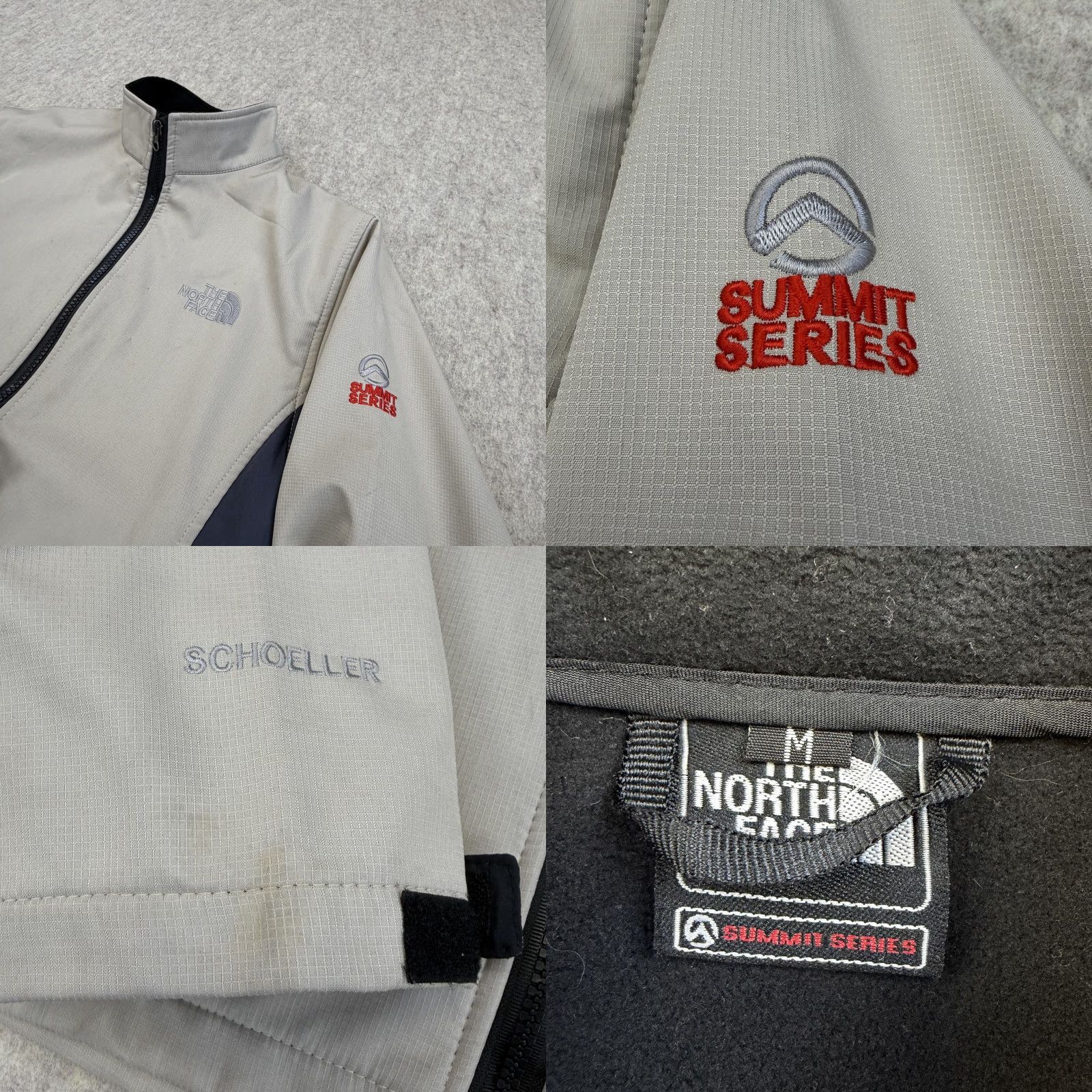 The North Face The North Face Summit Series Jacket Mens M Gray Full Zip Softshell Wind-Resistant Water Resistant Pockets Lined Fleece Size US M / EU 48-50 / 2 - 8 Thumbnail
