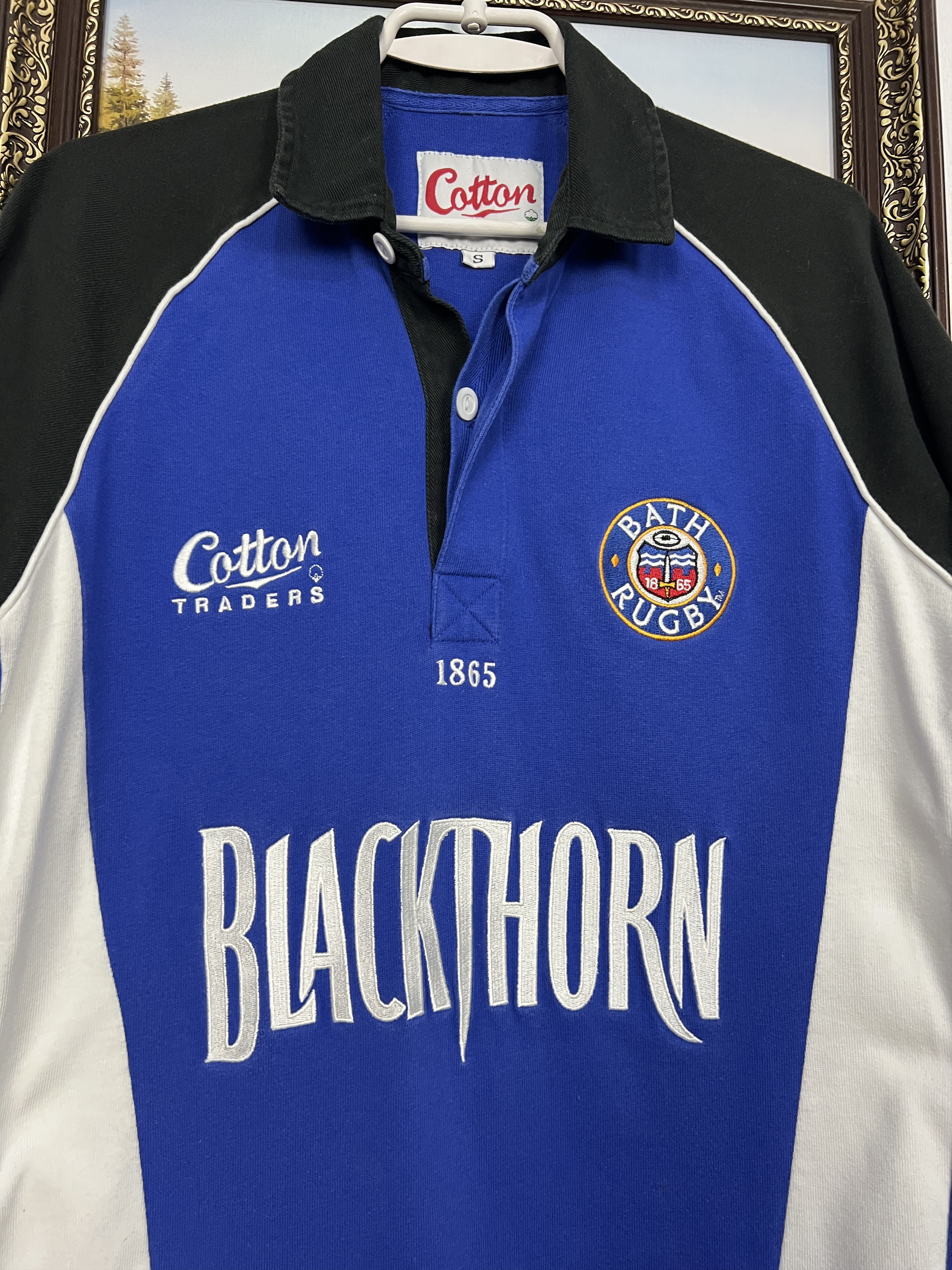 Cotton Traders Vintage 2000's Bath Rugby Rugby Union Jersey Trikot Size US S / EU 44-46 / 1 - 3 Thumbnail