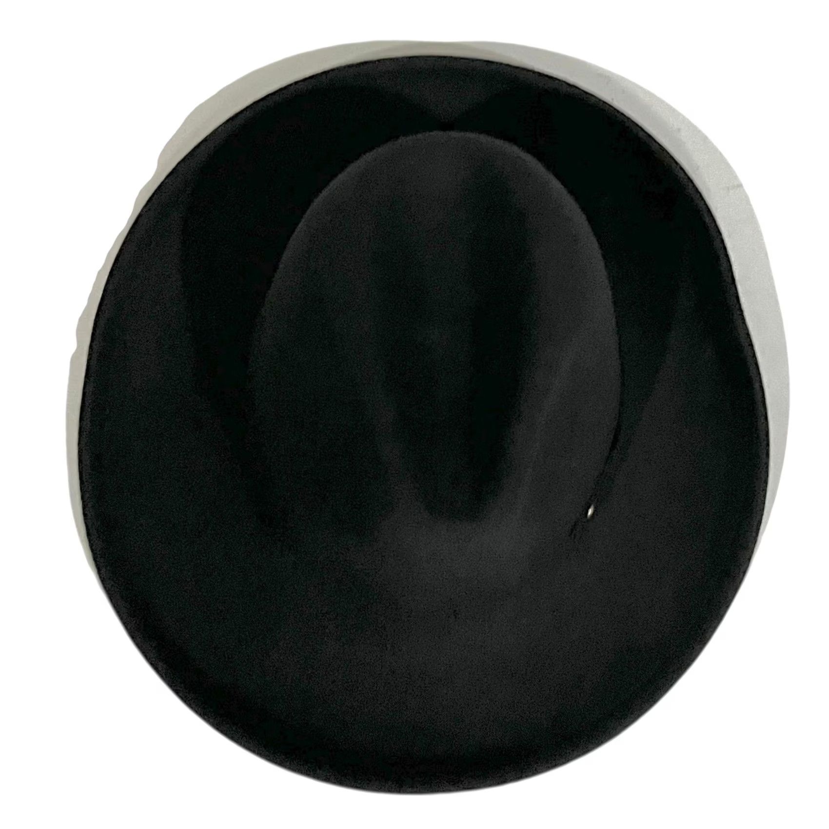 FELT VINTAGE Peter Grimm Fedora Hat Women’s One Size Black Wool Felt Fedora Women 100% Wool Solid Pattern China Size ONE SIZE - 7 Thumbnail
