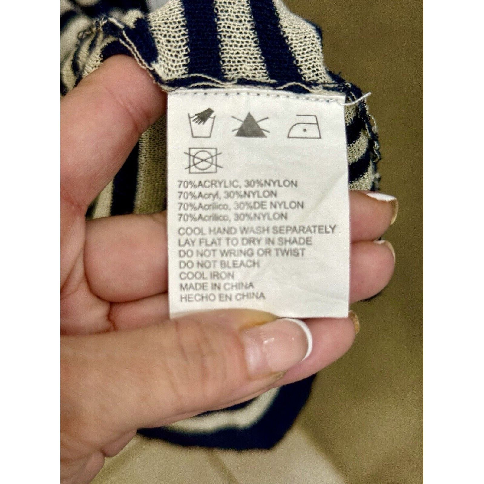 Anthropologie LADAKH Lightweight Open Front Duster Navy Striped - M Size M / US 6-8 / IT 42-44 - 8 Thumbnail
